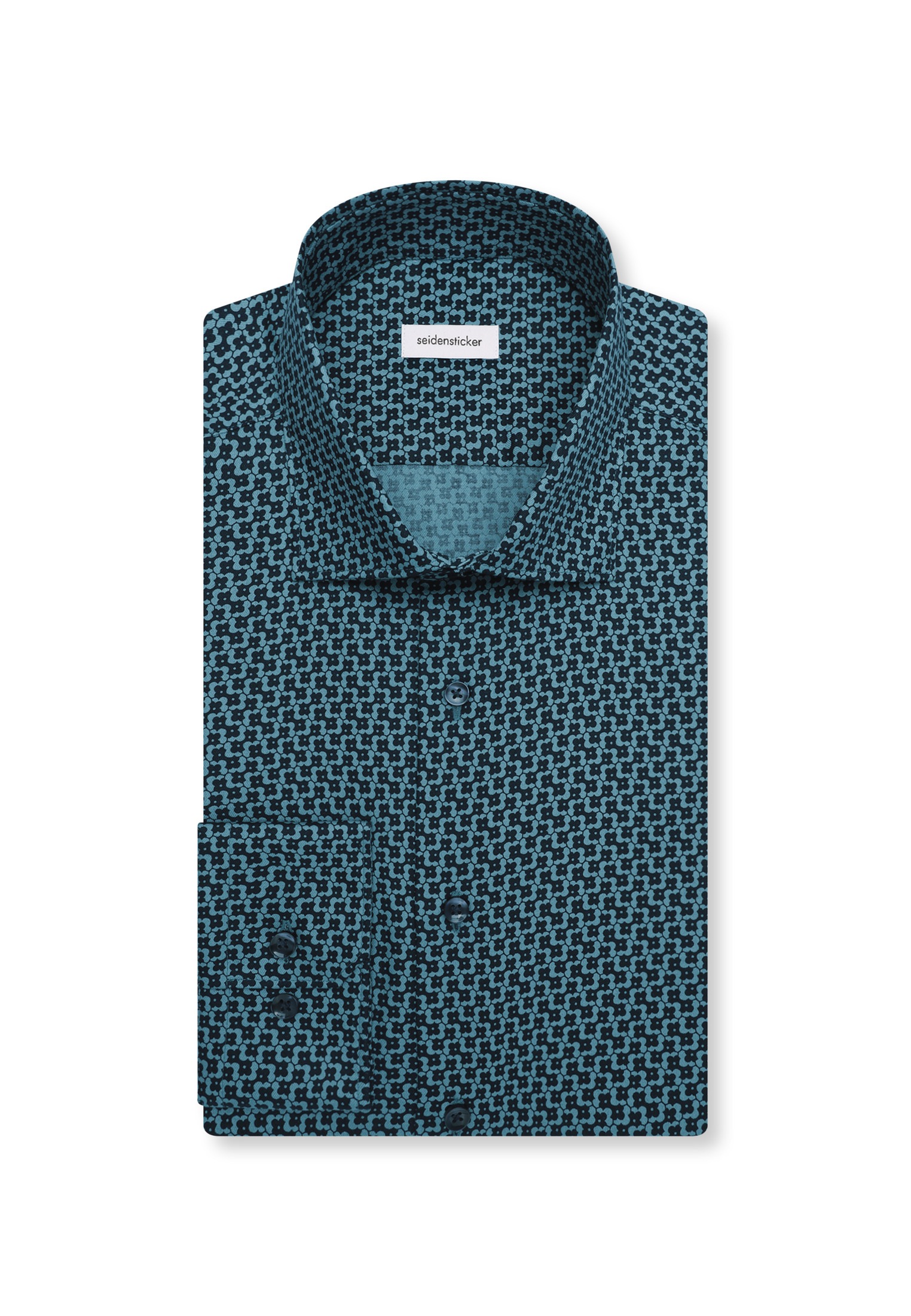 seidensticker Businesshemd »Schwarze Rose« Slim 1/1 Kentkragen Druck
