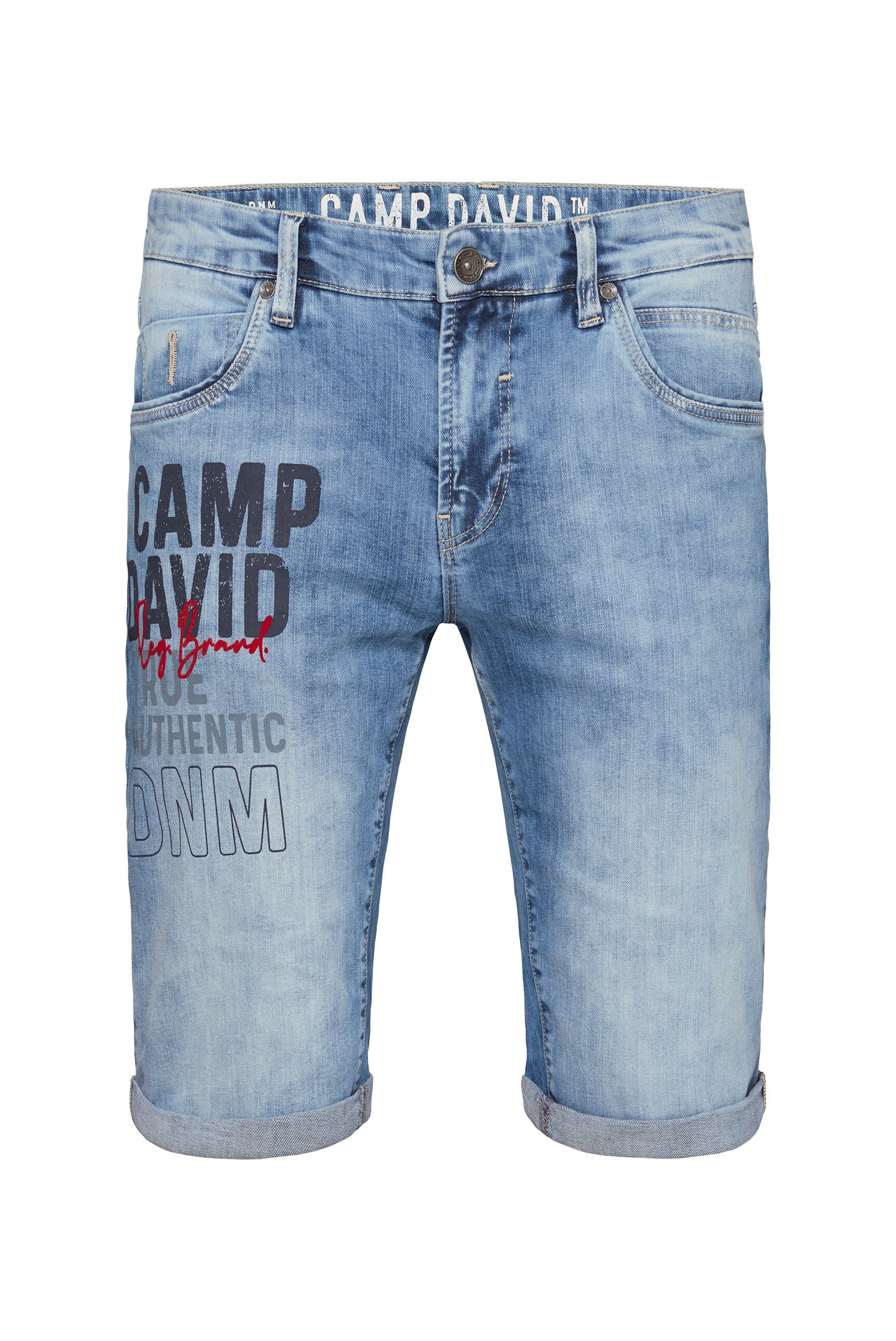 CAMP DAVID Jeansshorts, mit Turn-Up Saum