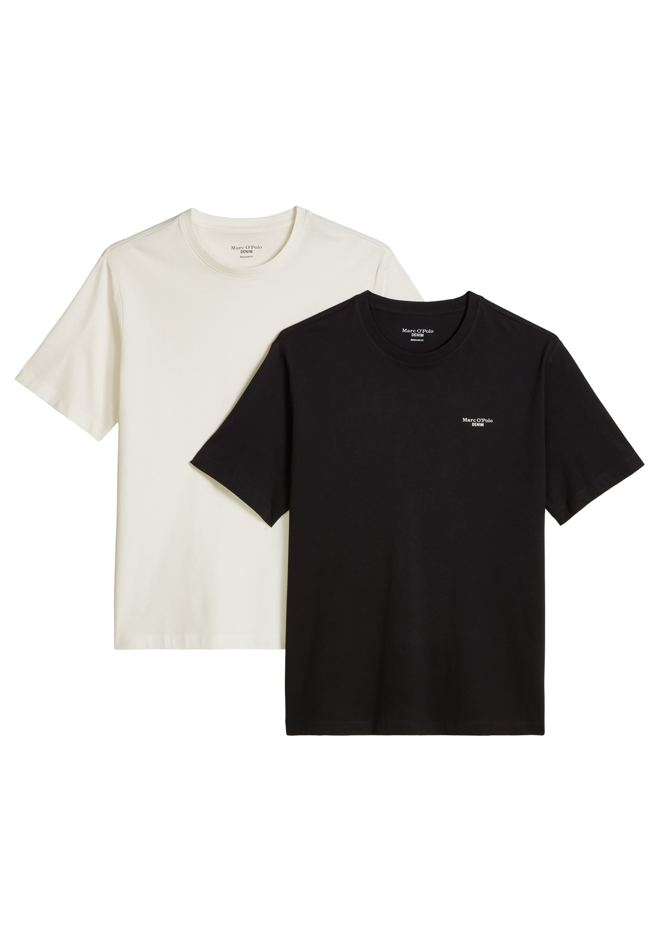 Marc O'Polo DENIM T-Shirt »T-Shirt T-Shirt Logo Print Double Pack 2er Pack« 2