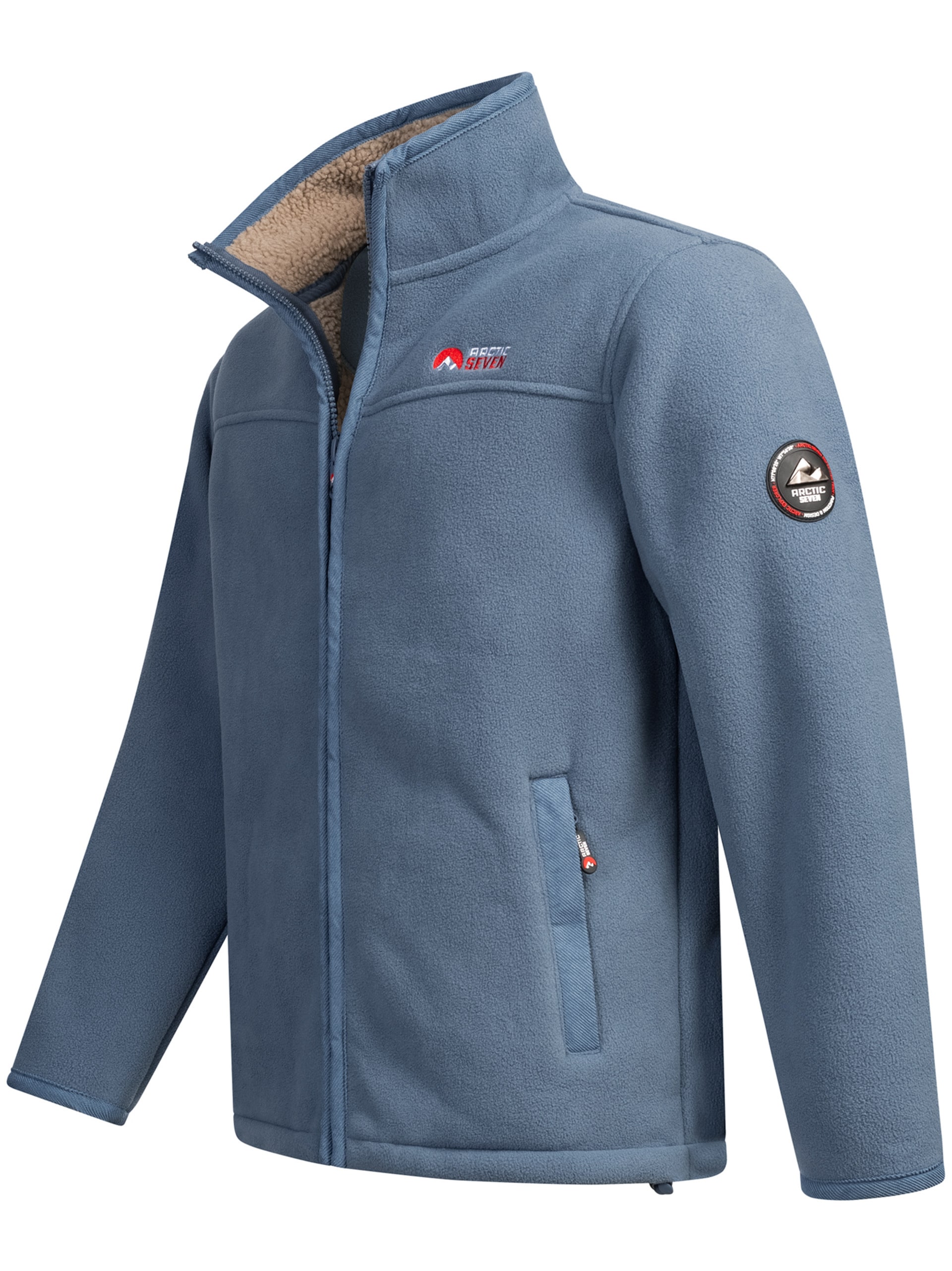 Arctic Seven Fleecejacke »ASZeroo«, mit hoch schließendem Stehkragen