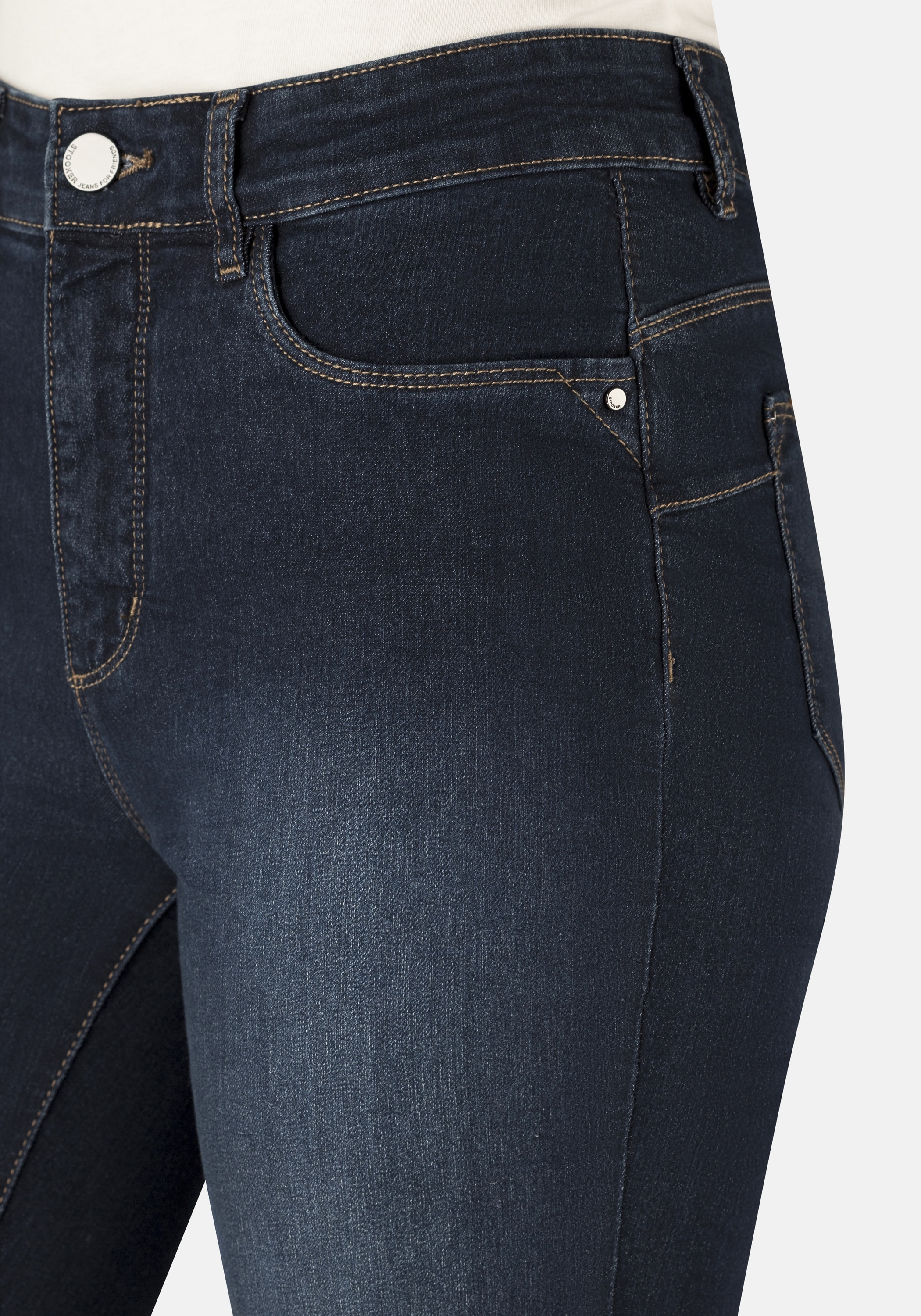 STOOKER WOMEN 5-Pocket-Jeans »Milano Denim Basic Magic Shape Fit«, Casual Clean Wash Denim Jeans Magic Shape Effekt für Damen