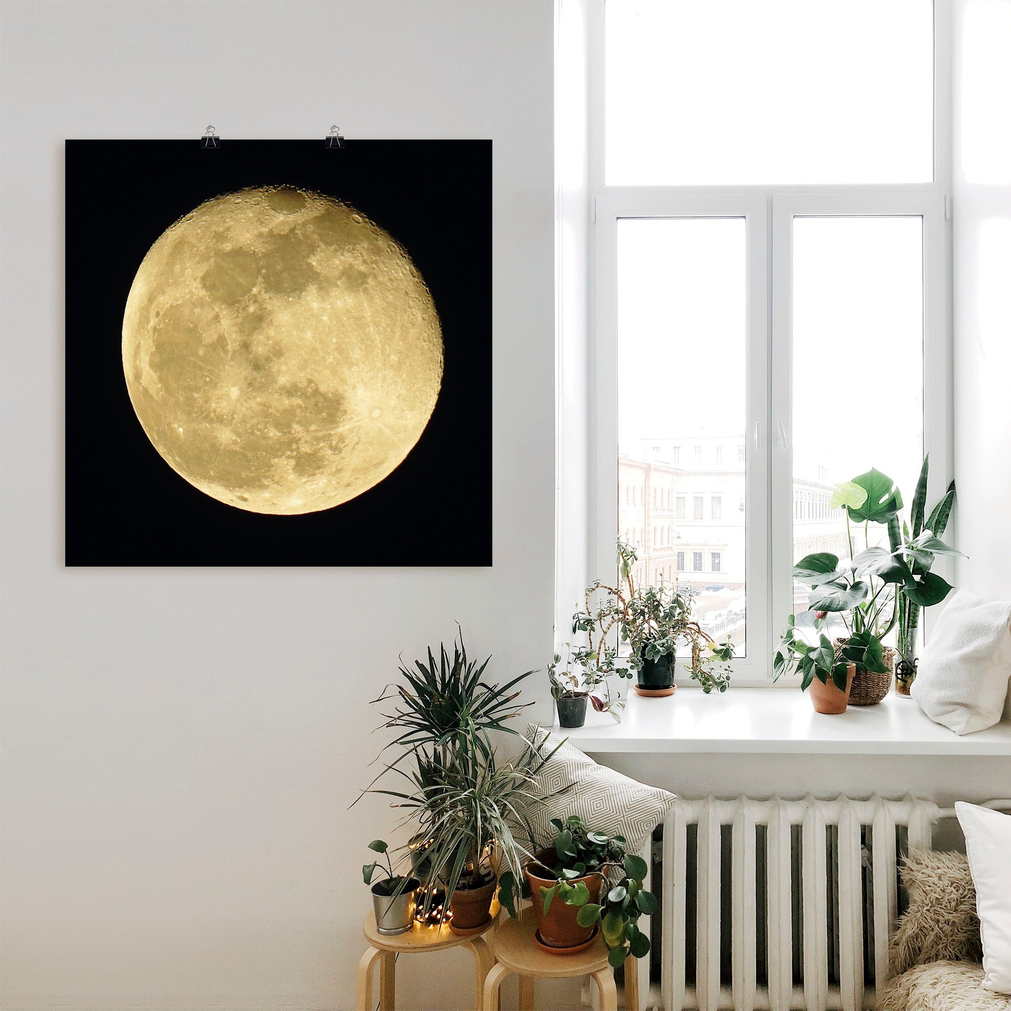 Artland Wandbild »Mond«, Weltraum, (1 St.), als Leinwandbild, Poster, Wandaufkleber in verschied. Größen