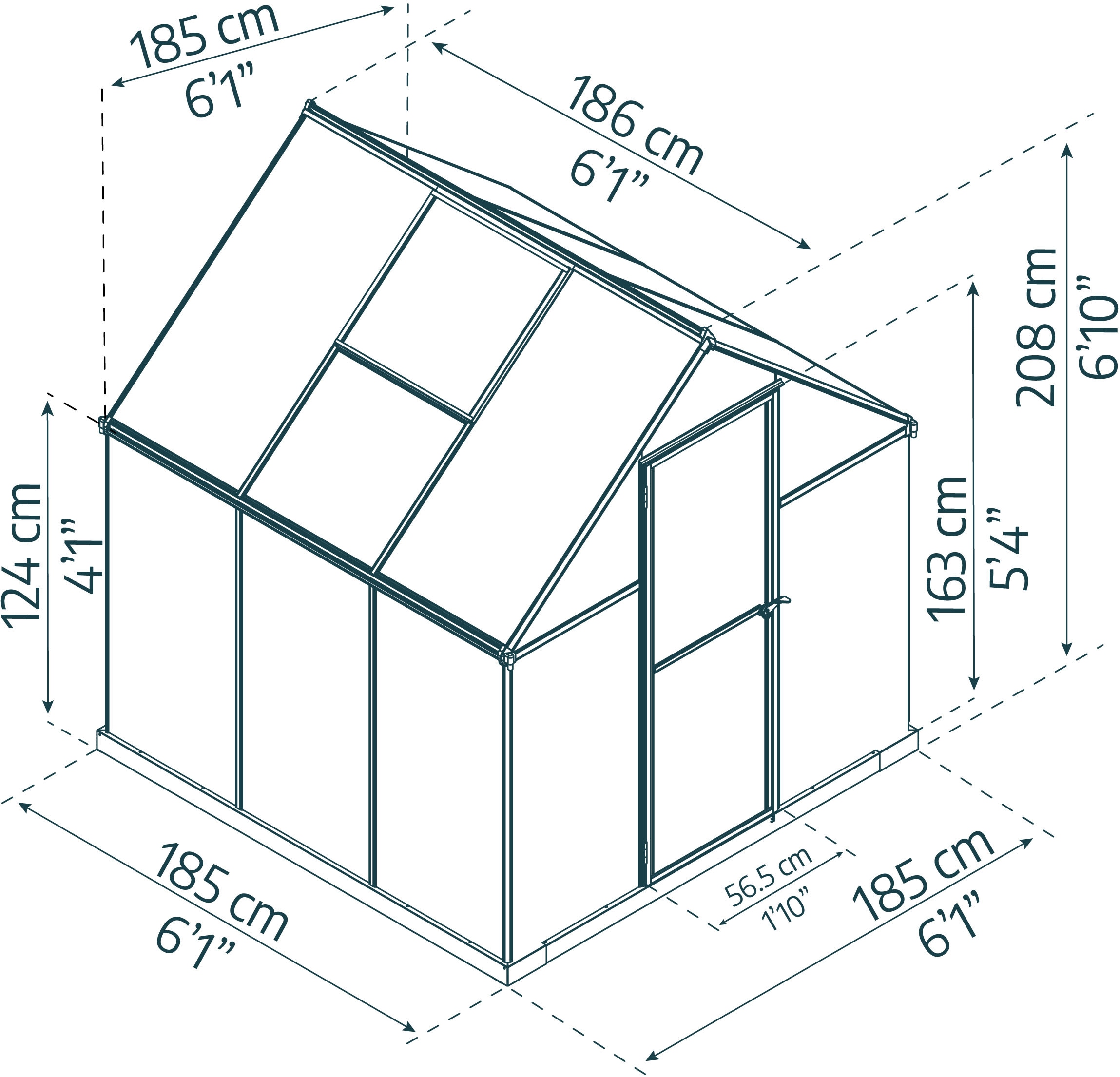 Palram - Canopia Gewächshaus »Mythos« lebenslang widerstandsfähige Wandpaneele
