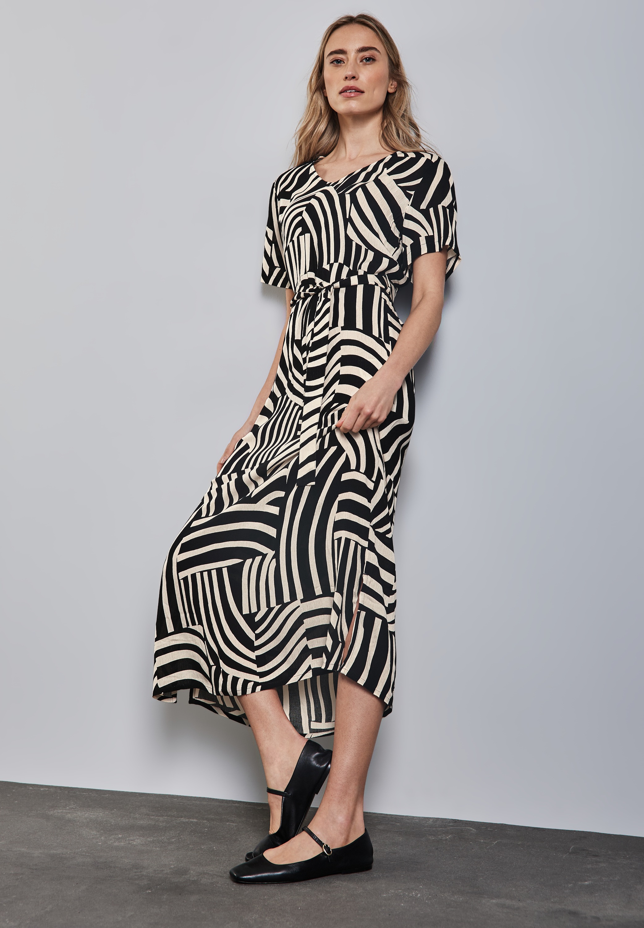 STREET ONE Maxikleid Ohne Taschen aus Viskose günstig online kaufen