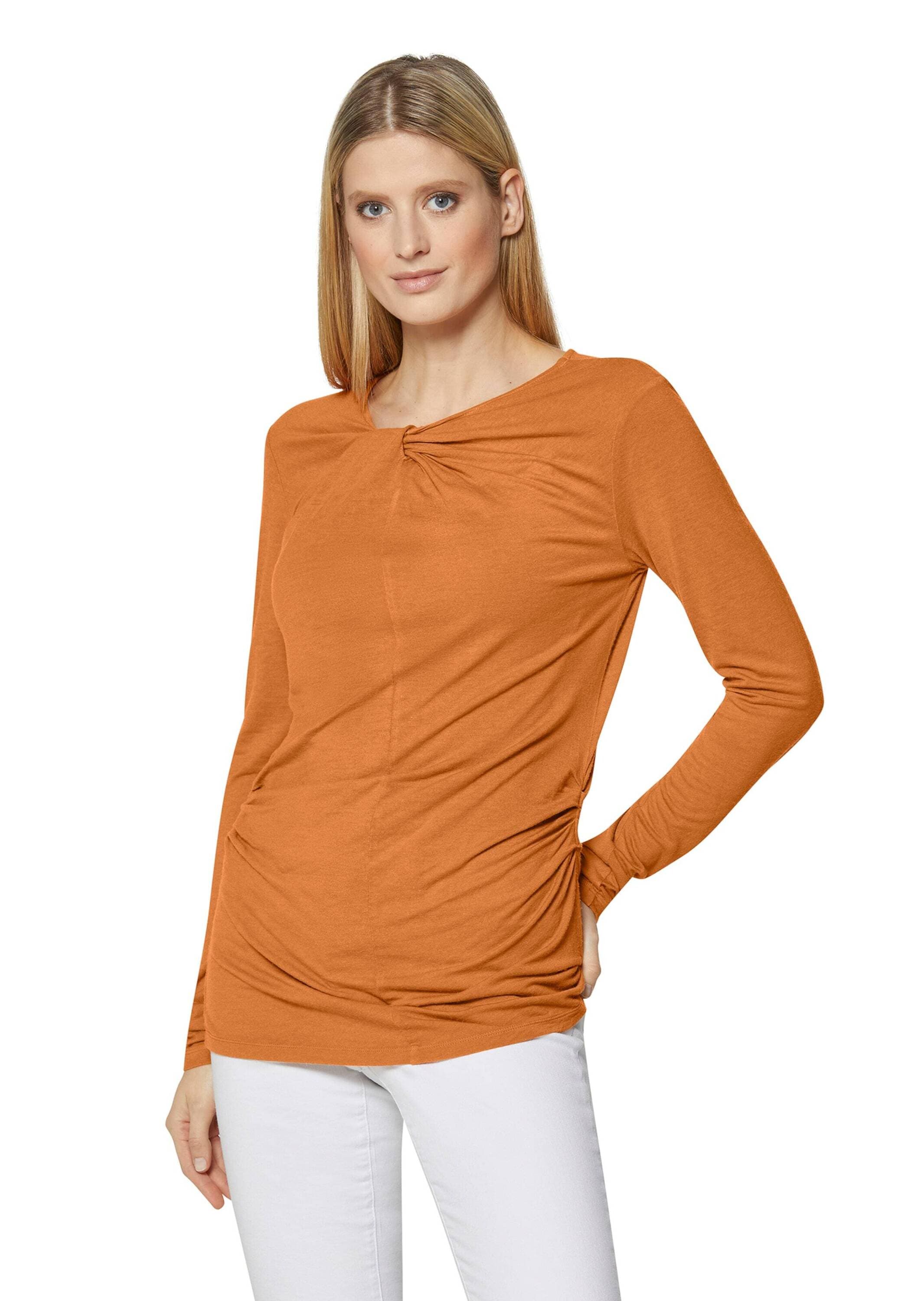 MADELEINE Langarmshirt »Shirt Langarm-Shirt mit Raff- und Knoten-Effekt«