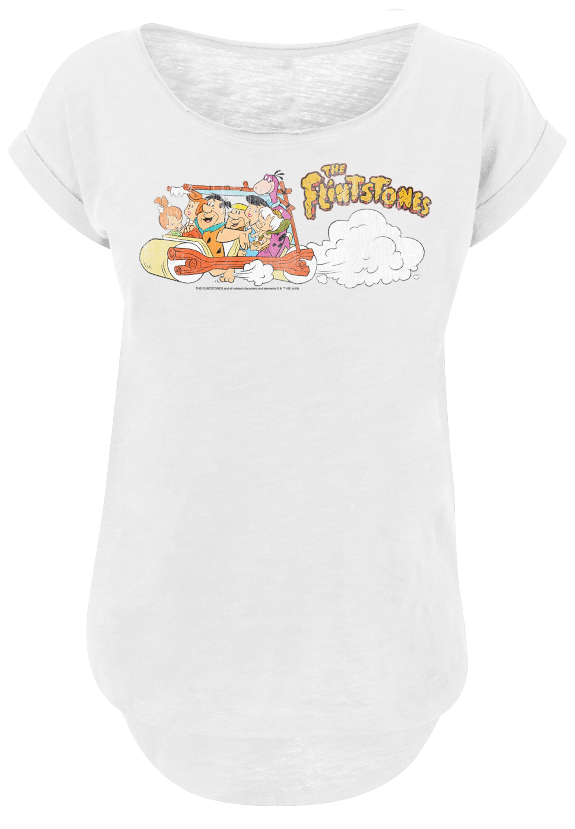 F4NT4STIC "Die Familie Feuerstein Family" Damen,Premium Merch,Lang,Longshir günstig online kaufen