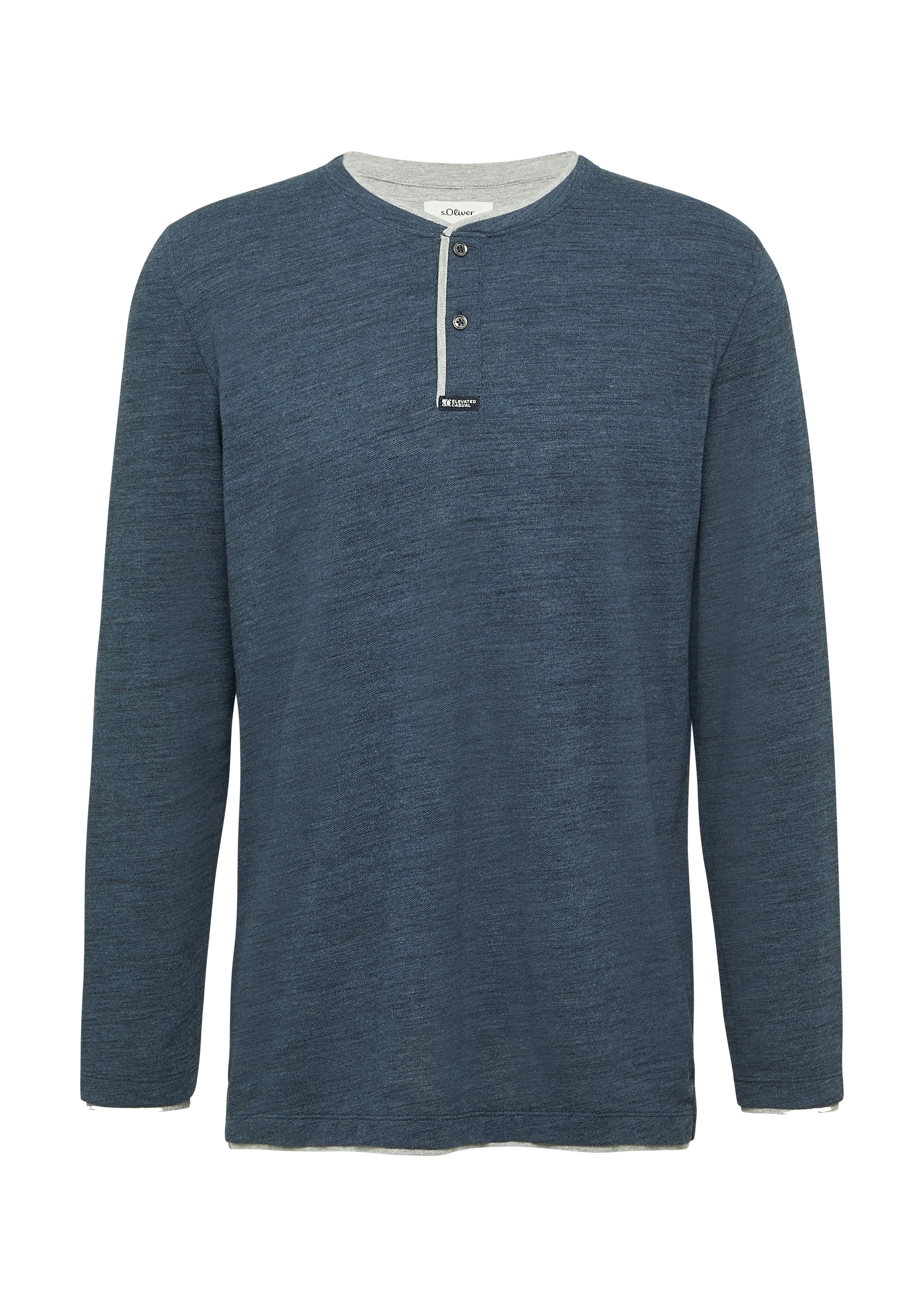 s.Oliver Henleyshirt mit Kontrast-Details