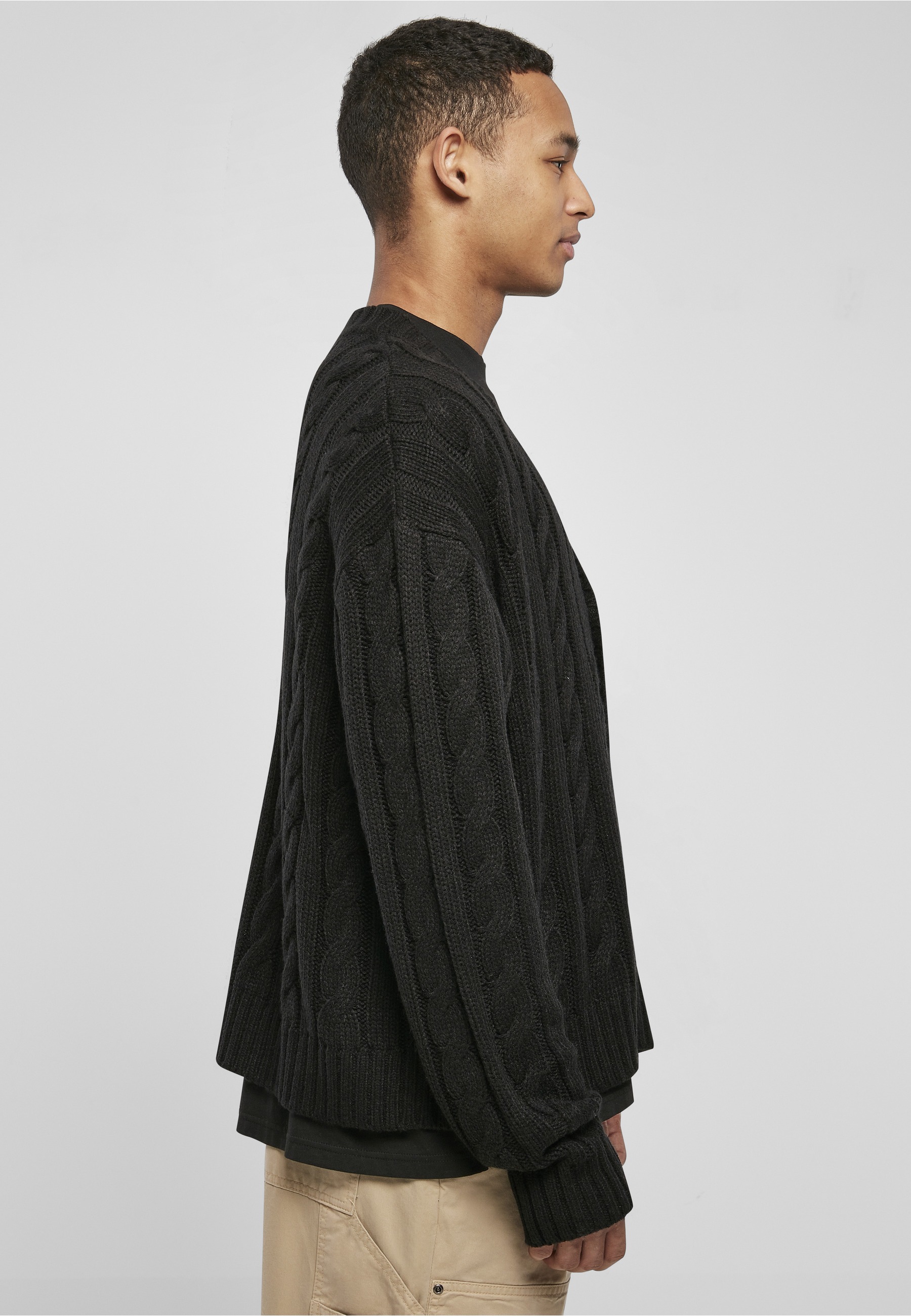 URBAN CLASSICS Cardigan »Urban Classics Herren Boxy Cardigan« 1 Stk.