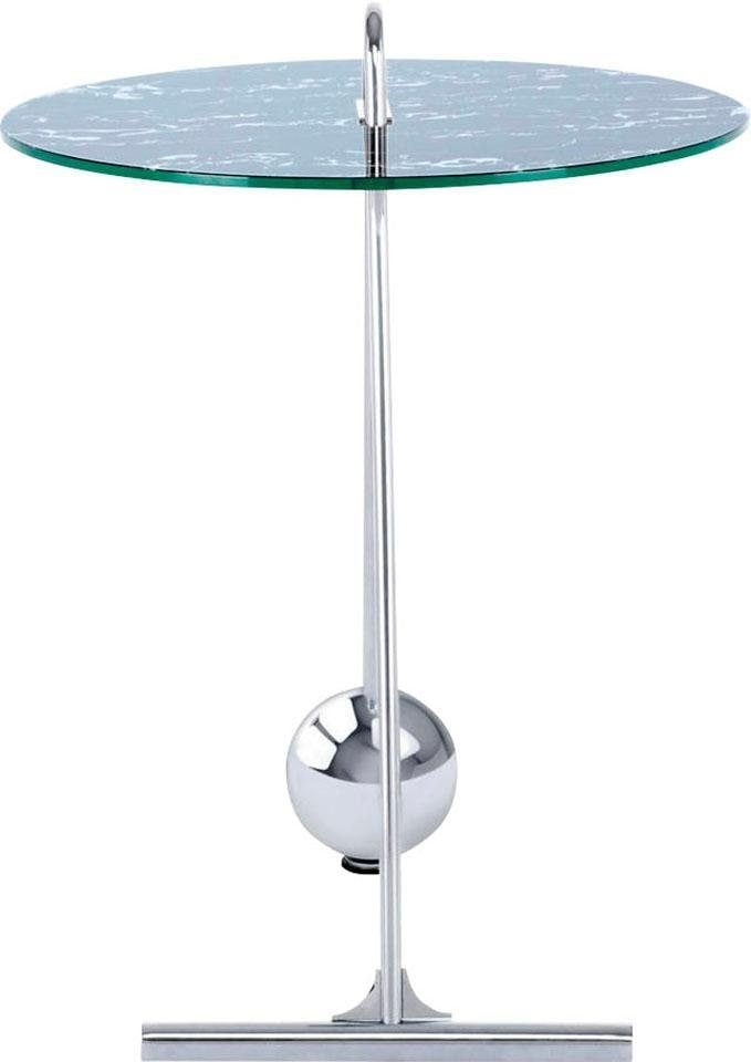 Kayoom Beistelltisch »Pendulum 525, mit runder Tischplatte«, (1 St.), Marmoroptik, Gestell im Pendel-Design, praktisch tragbar