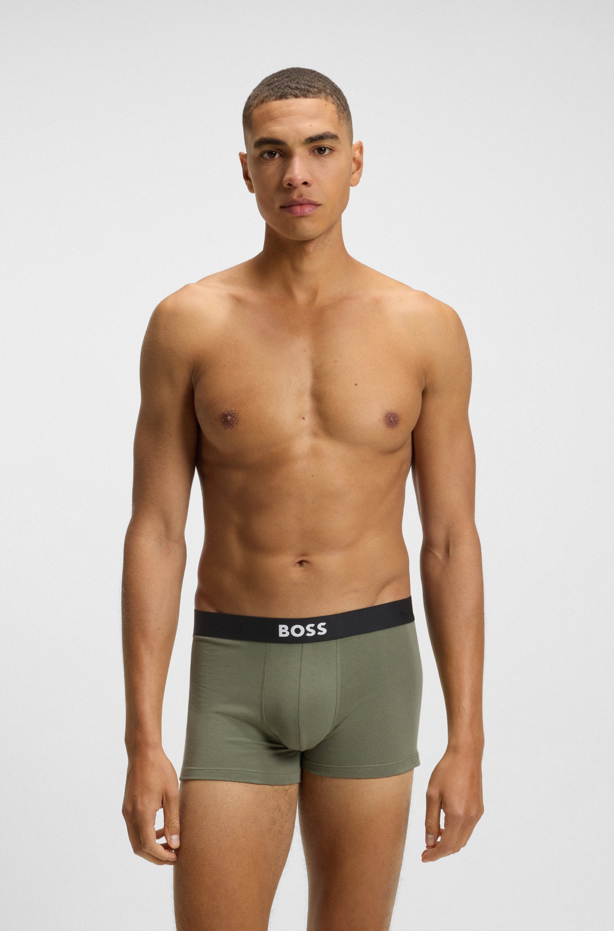 BOSS Trunk "3P Trunk BOSS ONE" mit unifarbenen Bund günstig online kaufen