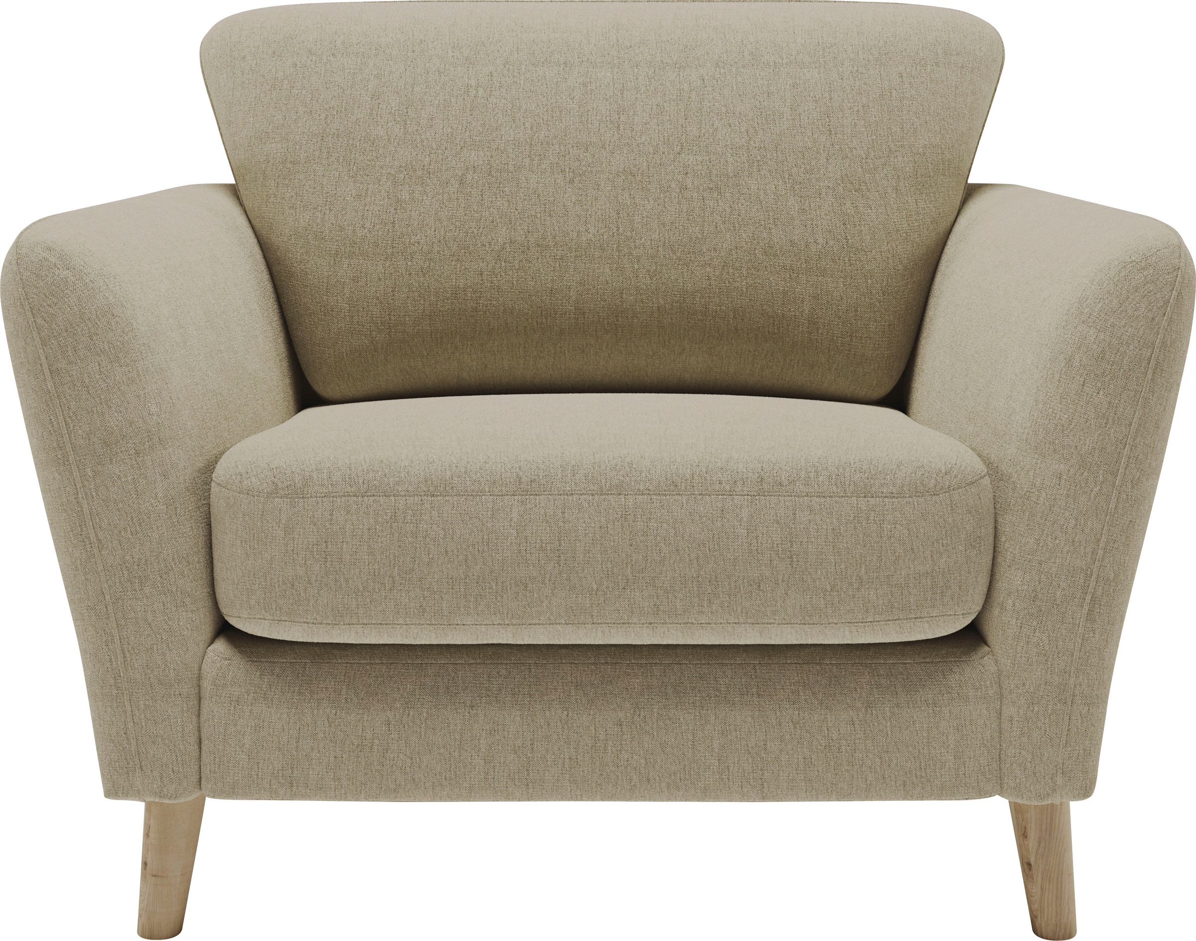 Home affaire Sessel "MARSEILLE", Massivholzbeine Eiche, Landhausstil, Welle günstig online kaufen