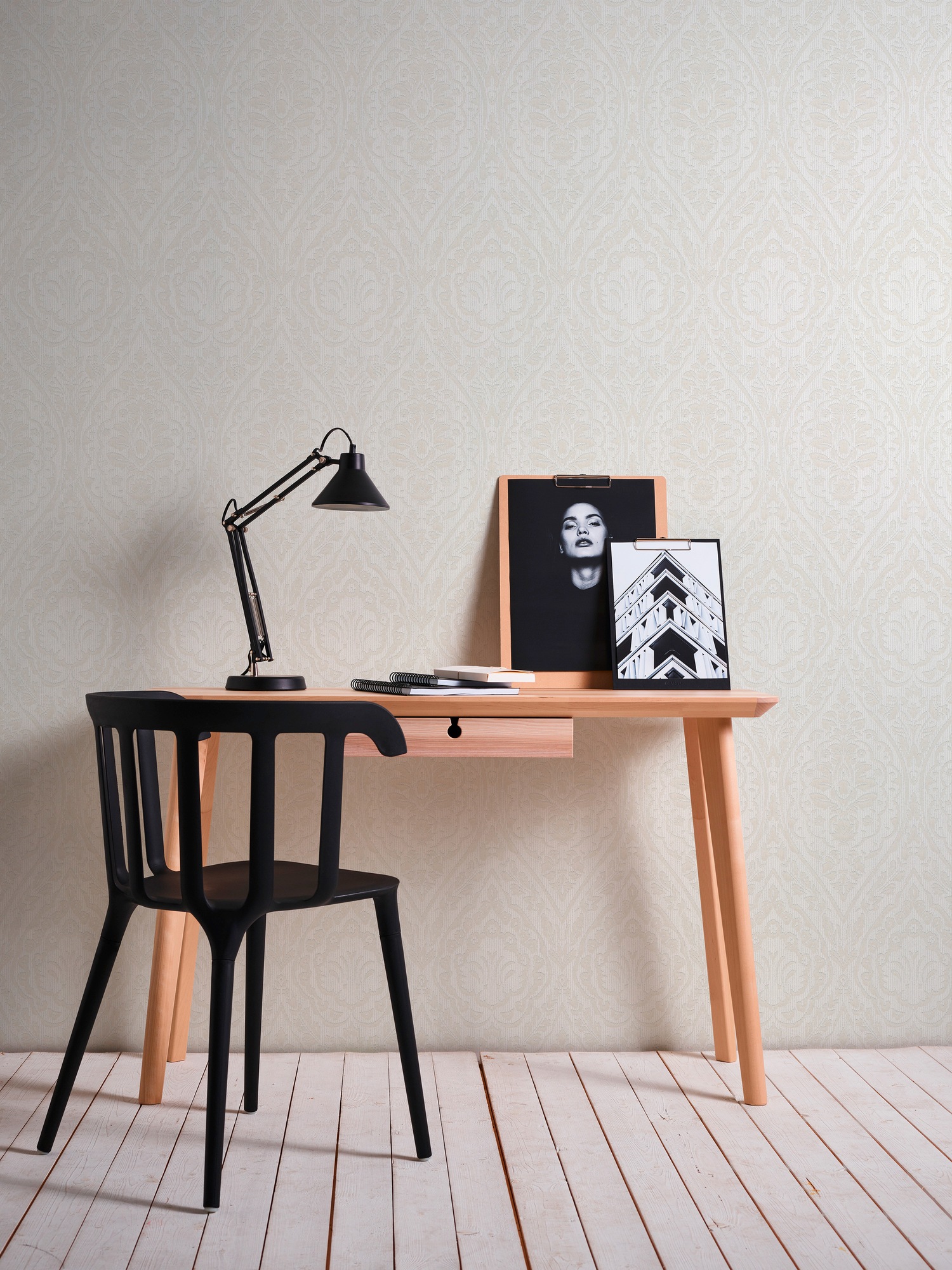 Architects Paper Textiltapete »Tessuto«, Barock-ornamental-gemustert, Tapete Streifen Tapeten Wohnzimmer Schlafzimmer Küche modern Flur Büro