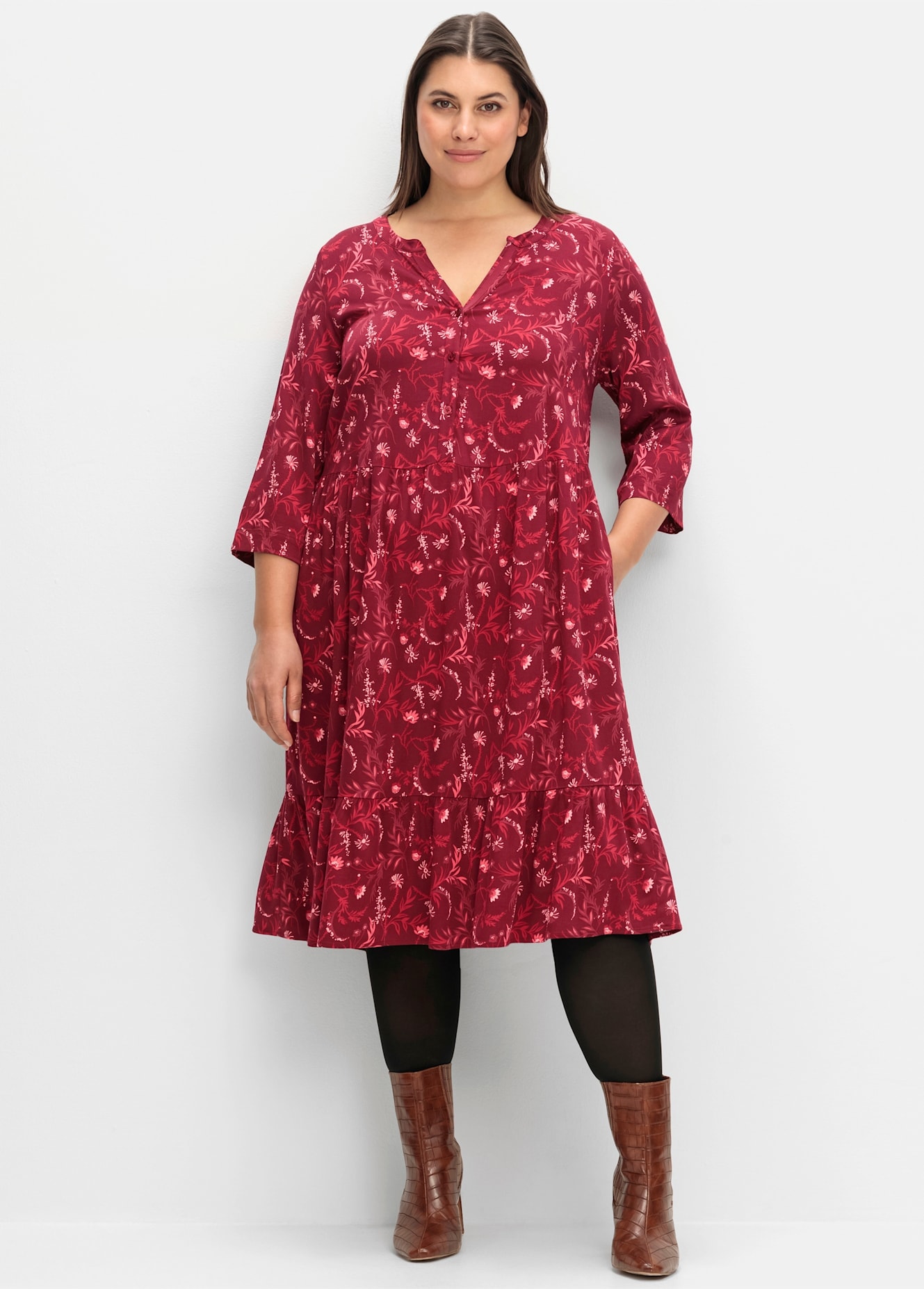 Sheego A-Linien-Kleid "A-Linien-Kleid" günstig online kaufen