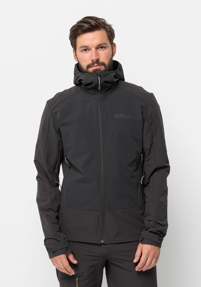 Jack Wolfskin Outdoorjacke "KAMMWEG JKT M", mit Kapuze