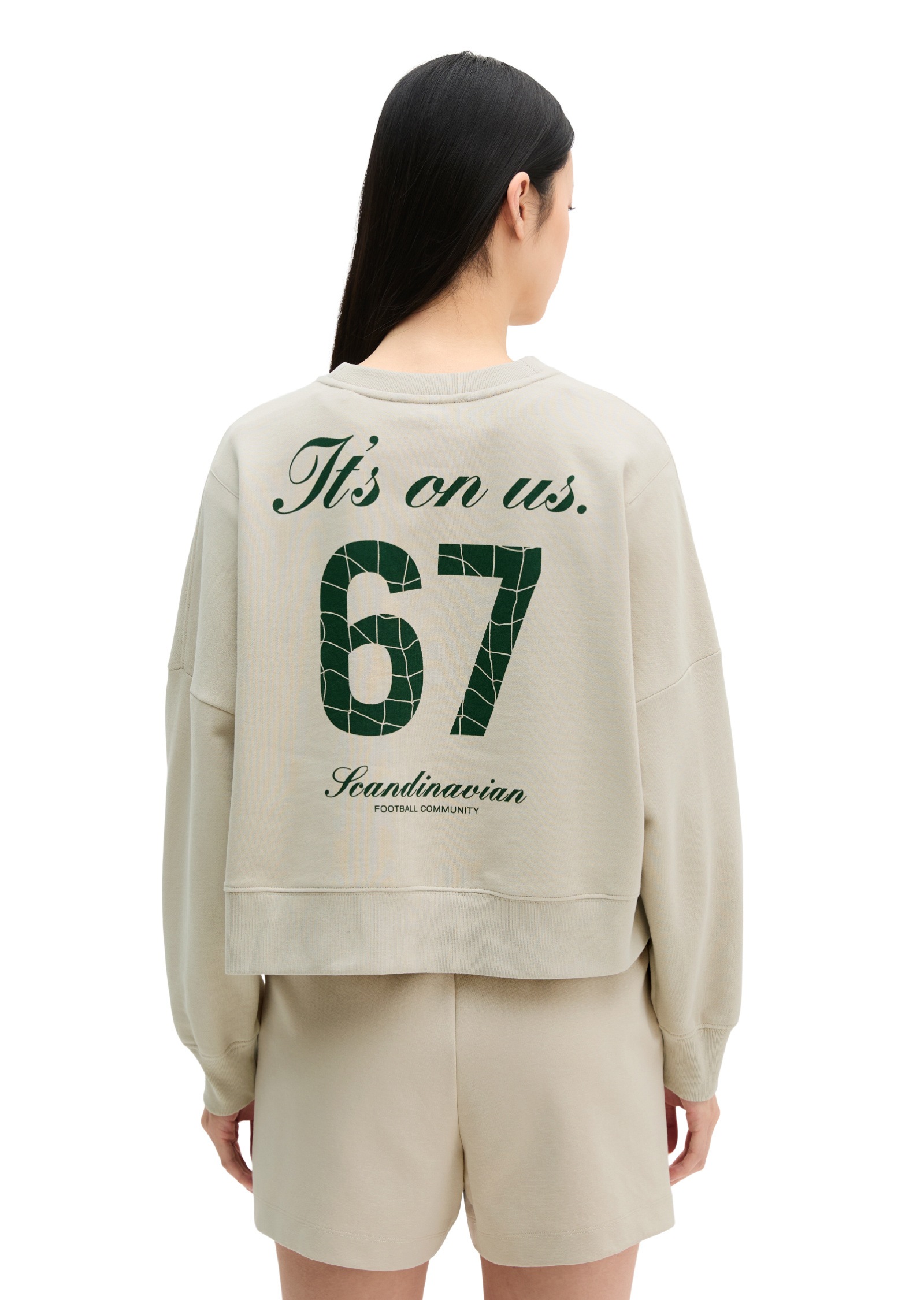 Marc O'Polo Sweatshirt »mit gepeachter Oberfläche«
