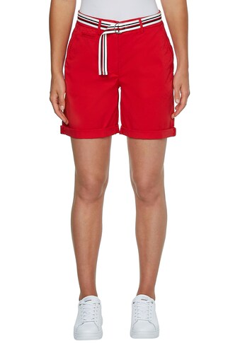 Tommy Hilfiger Shorts »CO TENCEL SLIM SHORT«, mit kontrastfarbenen Gürtel kaufen