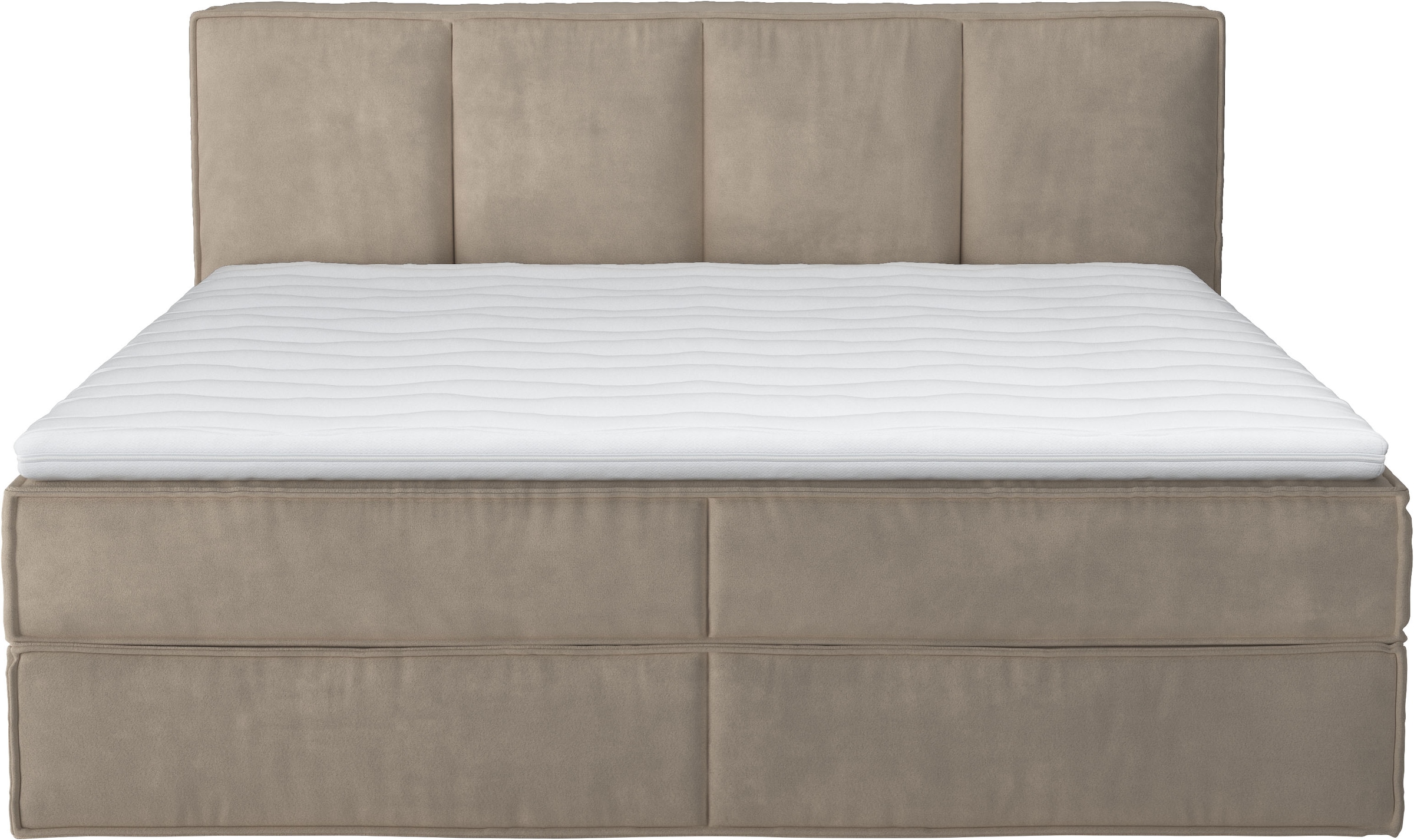 Home affaire Boxspringbett »Milano«, Boxbett inkl. Topper, 2 Matratzen, Härtegrade H2, H3 und H4 wählbar