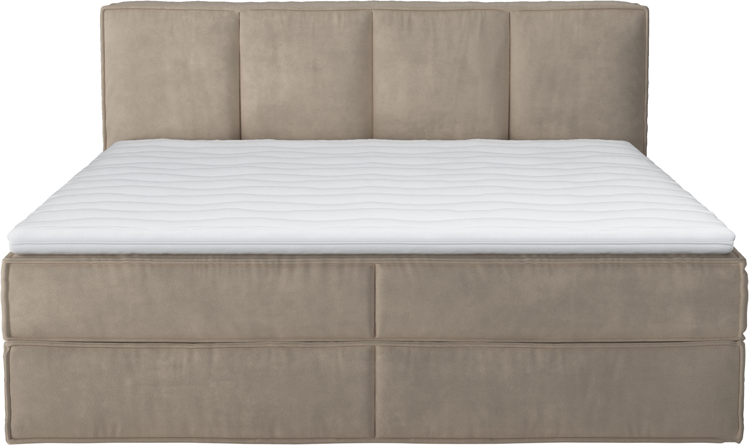 Thumbnail - Home affaire Boxspringbett "Milano", Boxbett inkl. Topper, 2 Matratzen, Härtegrade H2, H3 und H4 wählbar