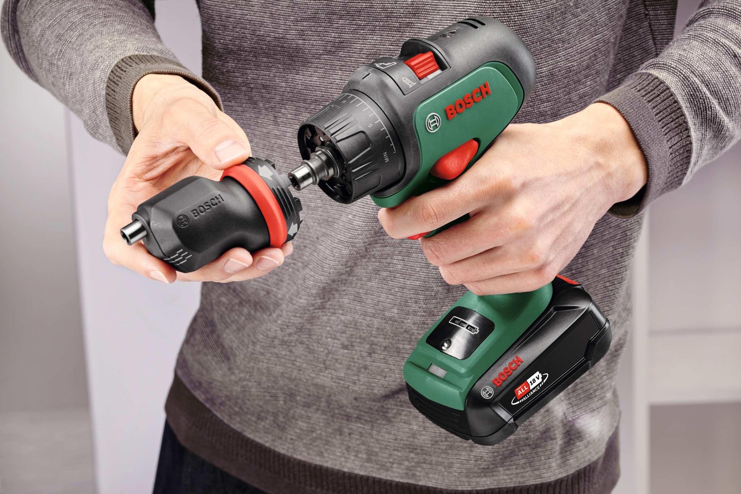 Bosch Home & Garden Akku-Schlagbohrschrauber »AdvancedImpact 18«, mit 2 Akkus und Ladegerät