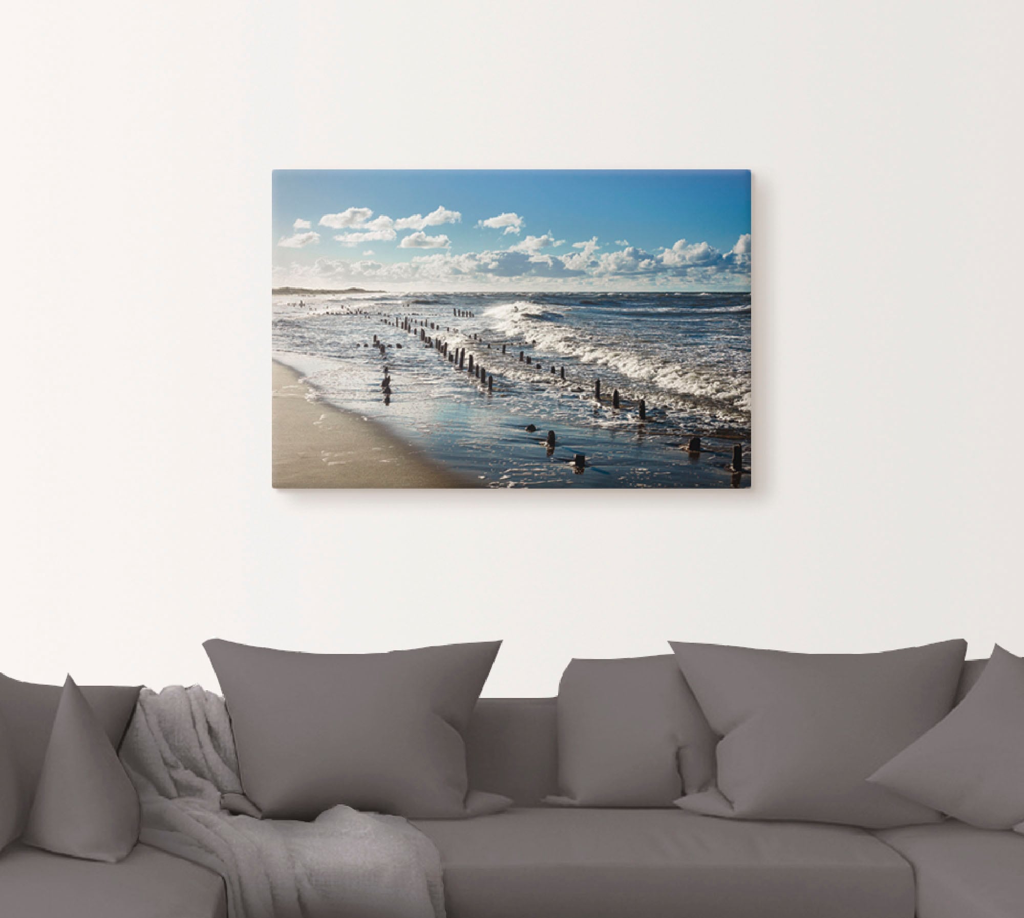 Artland Wandbild »An der Küste der Ostsee«, Küste, (1 St.), als Alubild, Outdoorbild, Leinwandbild in verschied. Größen