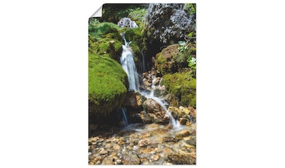 Wandbild »Kleiner Wasserfall in den Bergen«, Gewässer, (1 St.)