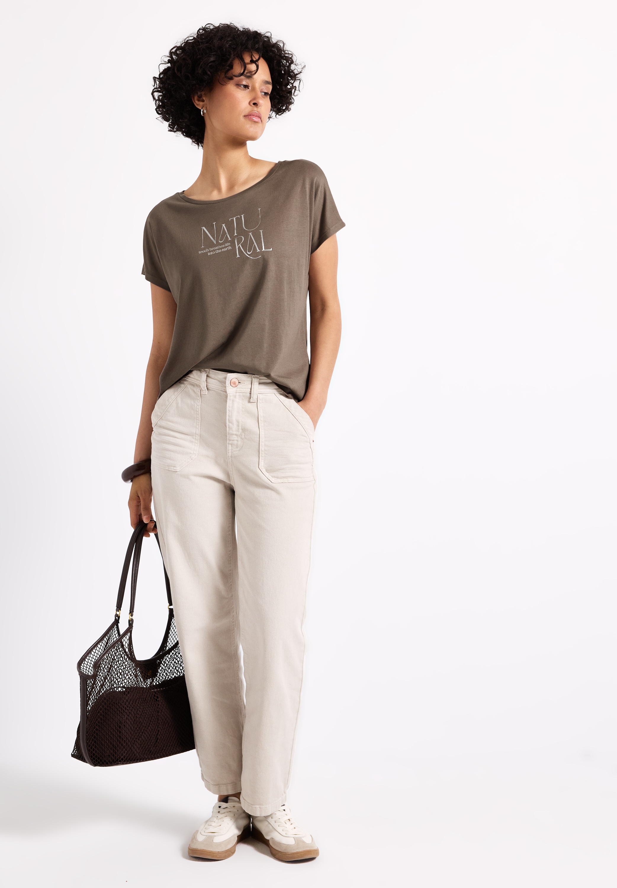 STREET ONE Shirttop, mit Schriftzug