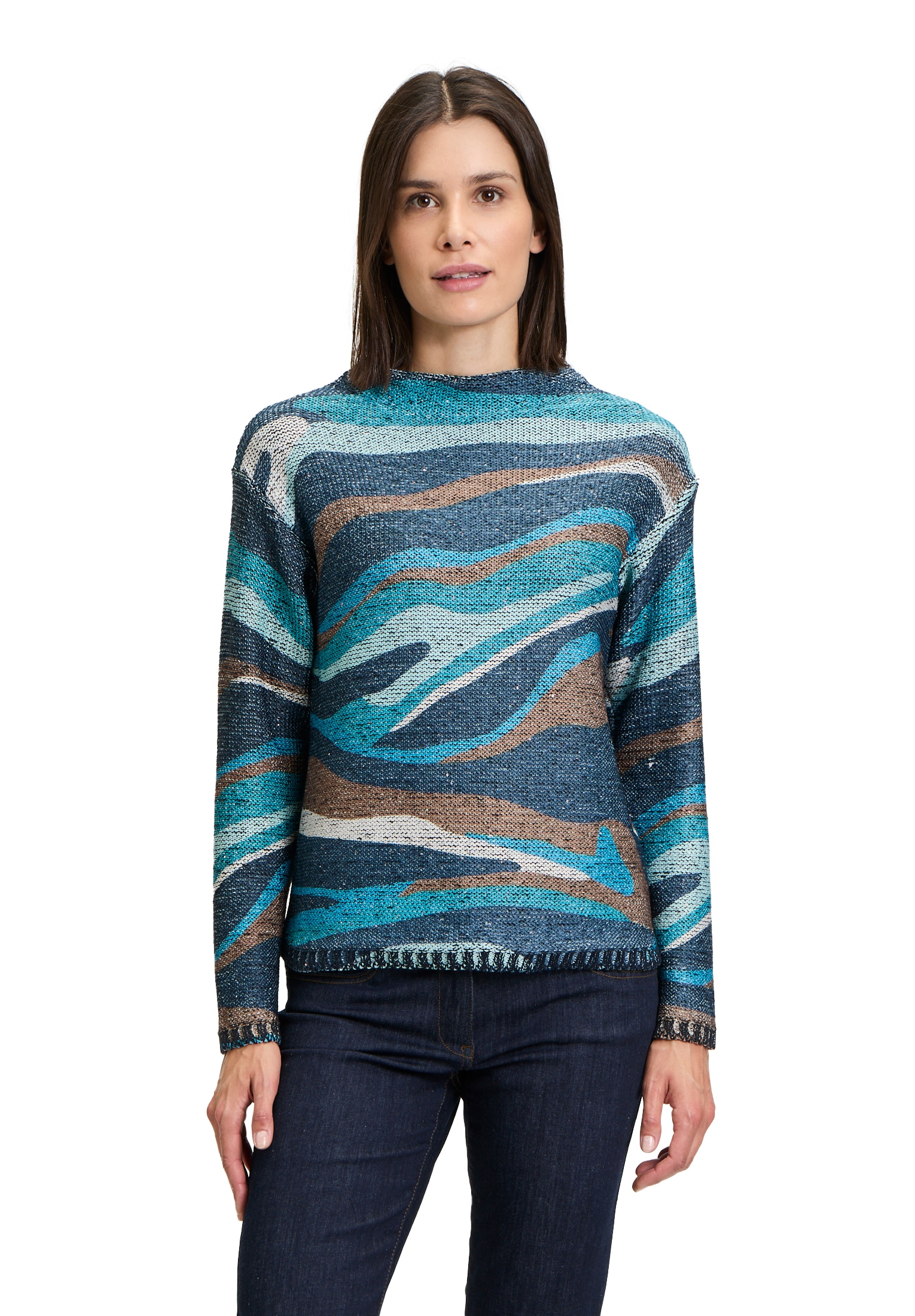 Betty Barclay Strickpullover "Betty Barclay Damen Grobstrick-Pullover mit P günstig online kaufen