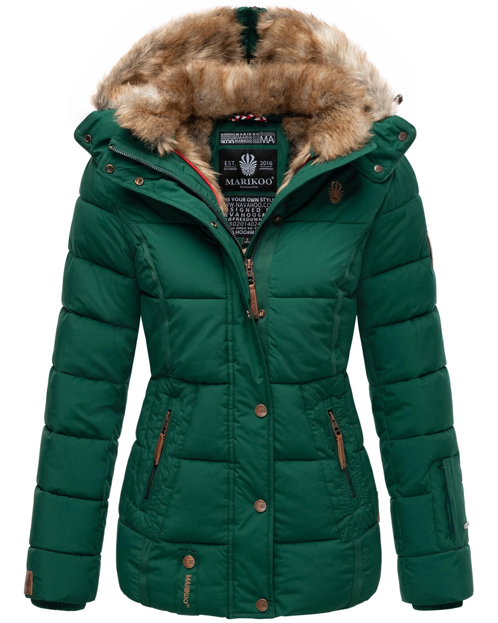 Marikoo Winterjacke "Nekoo" mitKapuze stylische Damen Steppjacke mit großer günstig online kaufen