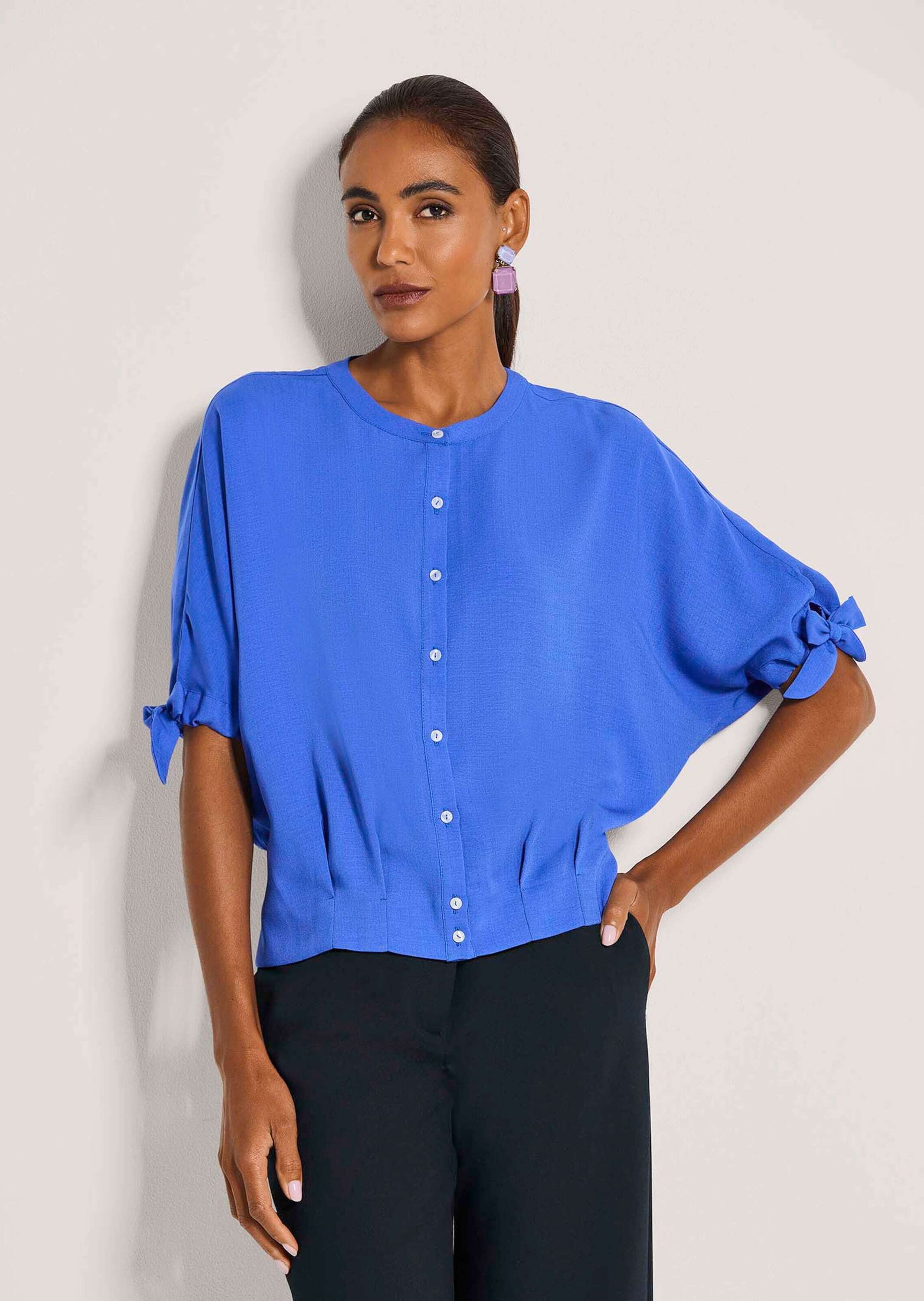 Thumbnail - MADELEINE Kurzarmbluse "Blusenshirt Luftige Sommerbluse mit Fledermausärmeln"