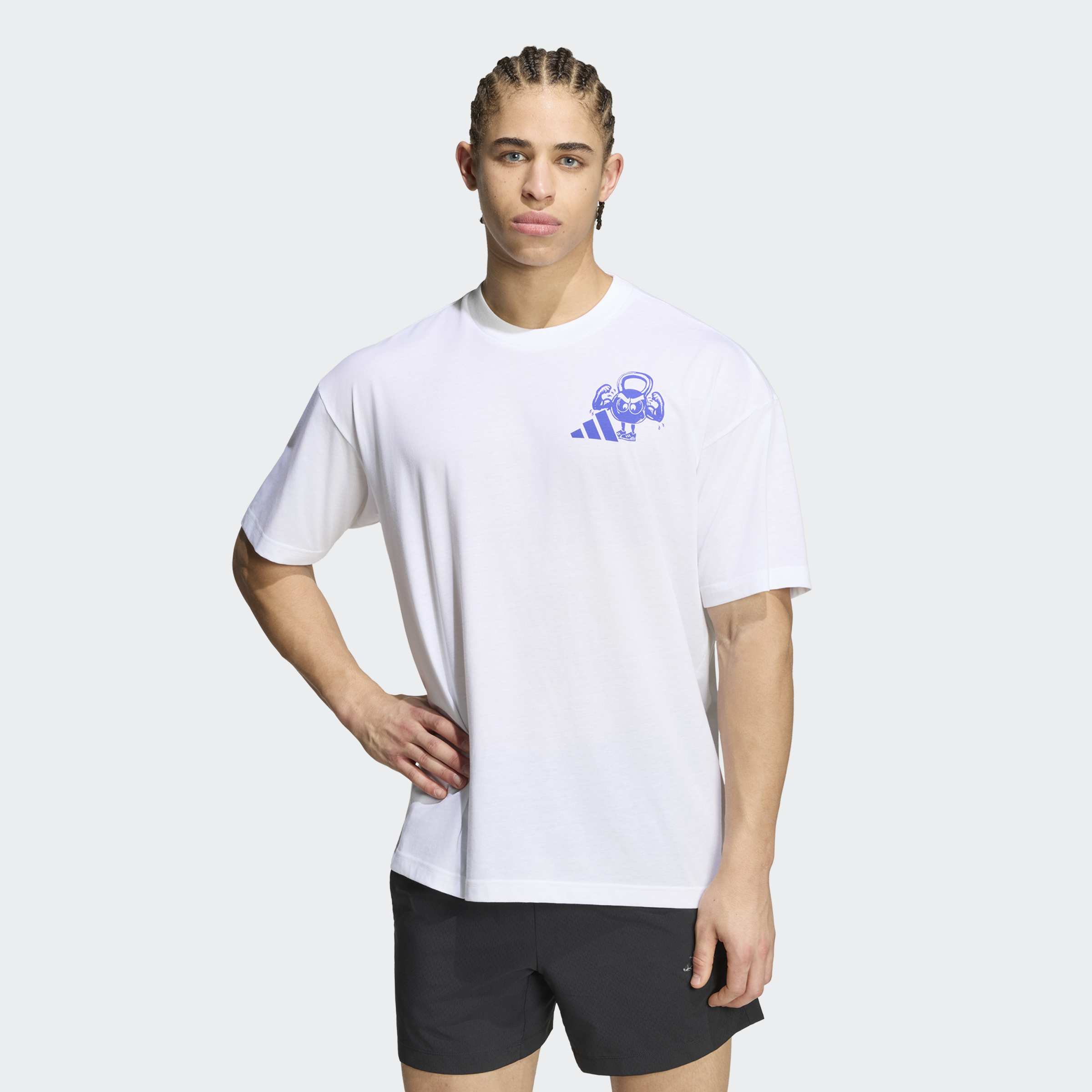 adidas Performance 1100000002199 "CLIMACOOL FUN TRAINING GRAFIK" mit auffälliger Grafik, sportlicher Stil, aus Single Jersey