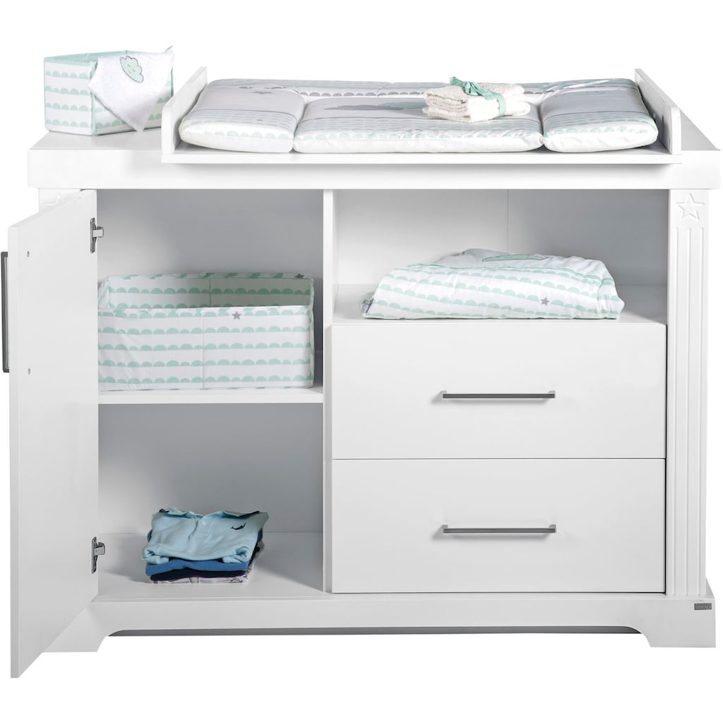 roba® Babyzimmer-Komplettset »Maxi«, (Set, 3 St., Kinderbett, Schrank, Wickelkommode)