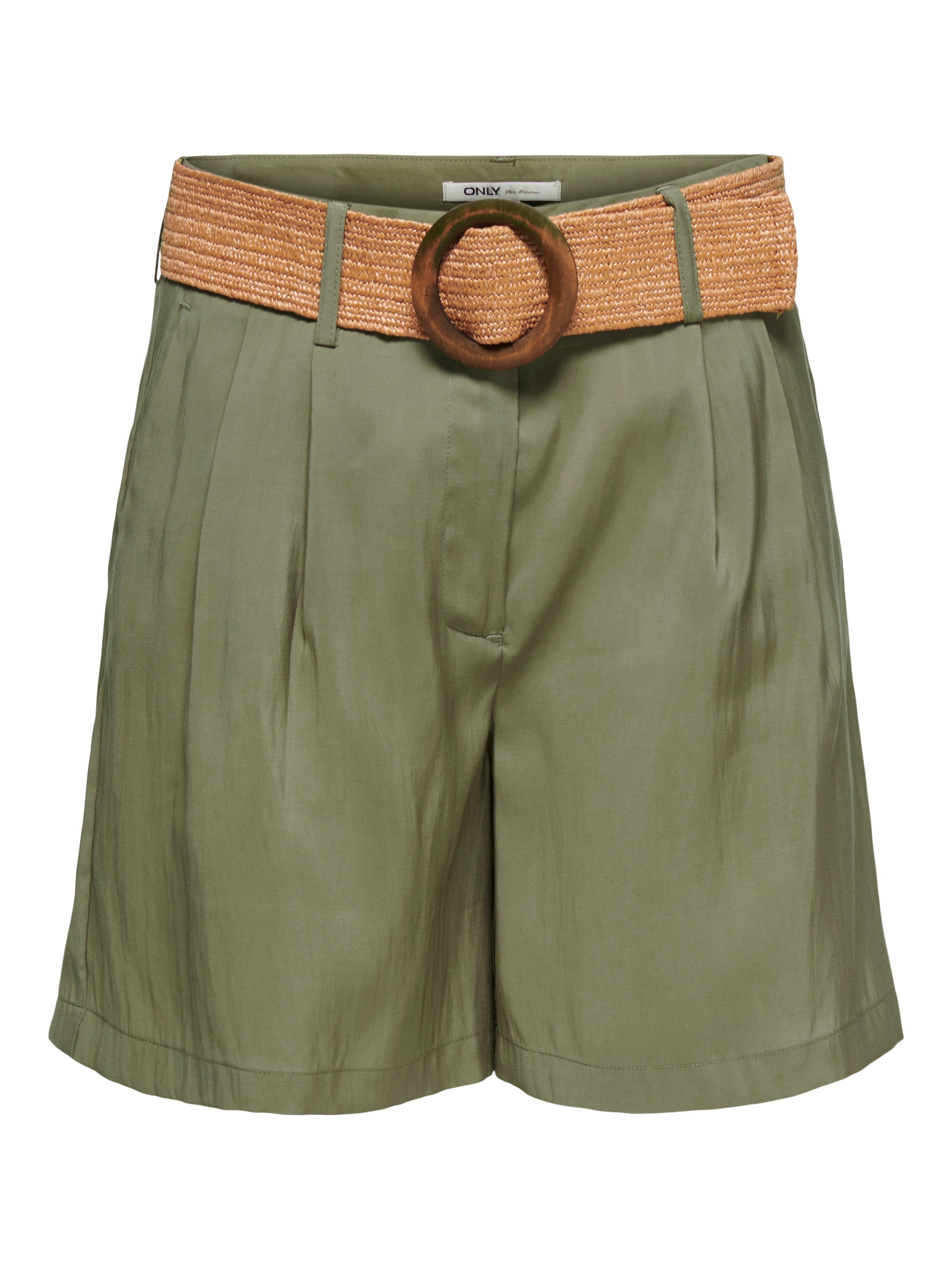 ONLY Shorts »ONLIBIZA HW BELT SHORTS PNT«  Materialmix, regular fit, High Waist