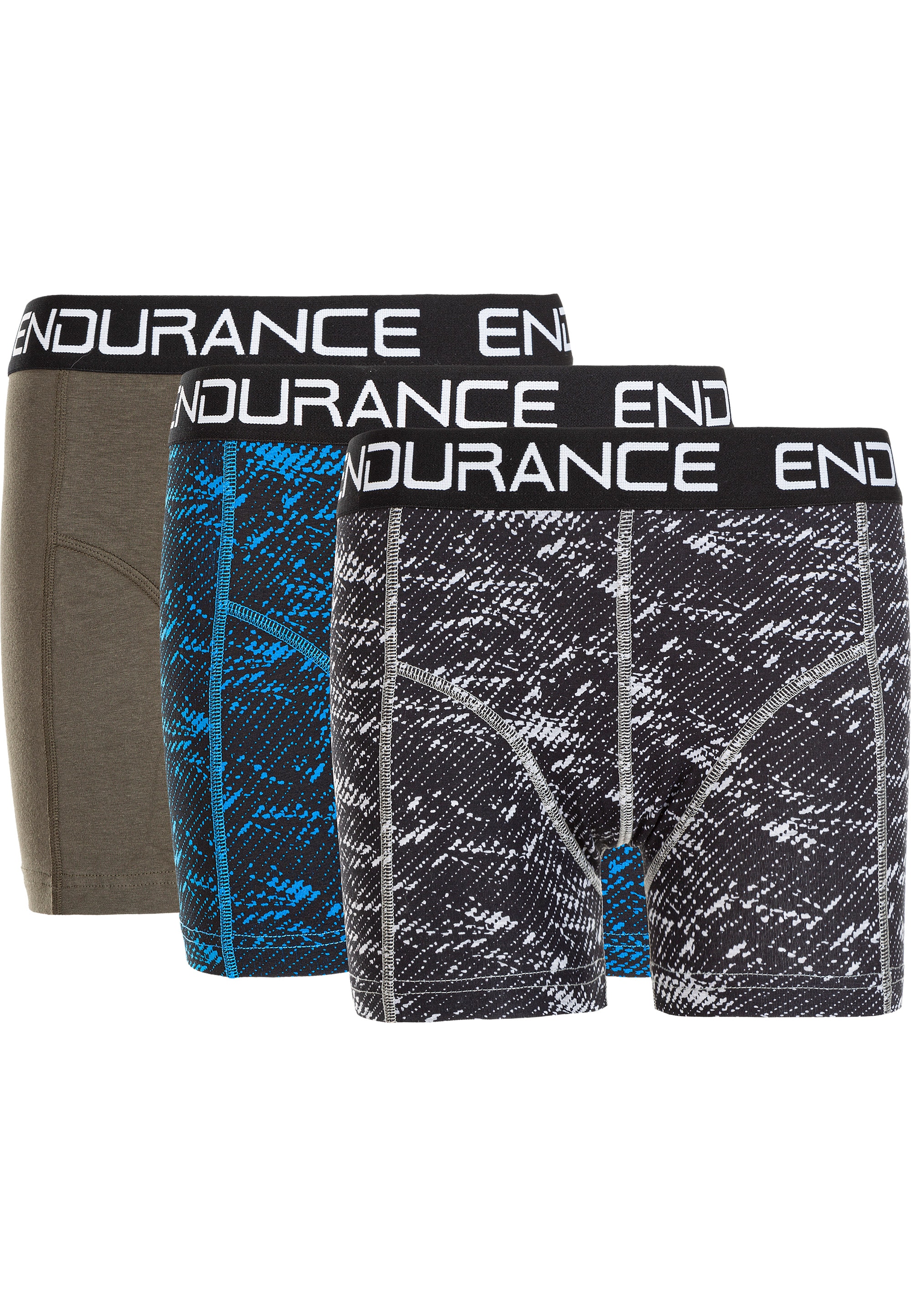 ENDURANCE Boxershorts "Olpino" 3 Stk. mit buntem Design-Mix