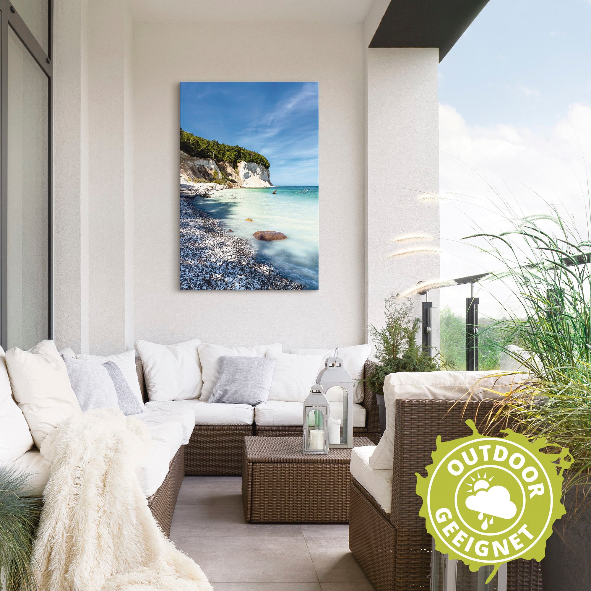 Artland Wandbild »Kreidefelsen auf der Insel Rügen III« Küste 1 Stk. tlg. für Innen- und Außenbereich geeignet, Outdoorbild