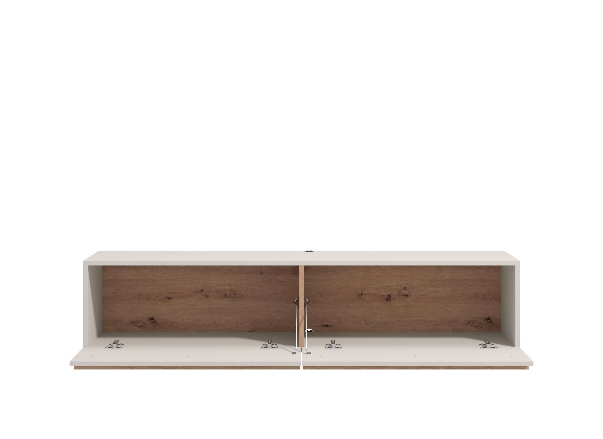 INOSIGN Lowboard »Arles TV-Kommode, Breite 128 /154/192 cm, TV-Schrank, Wandmontage«, mit geschlossenen Fächern, in Kaschmir Farbe, mit Klappentüren