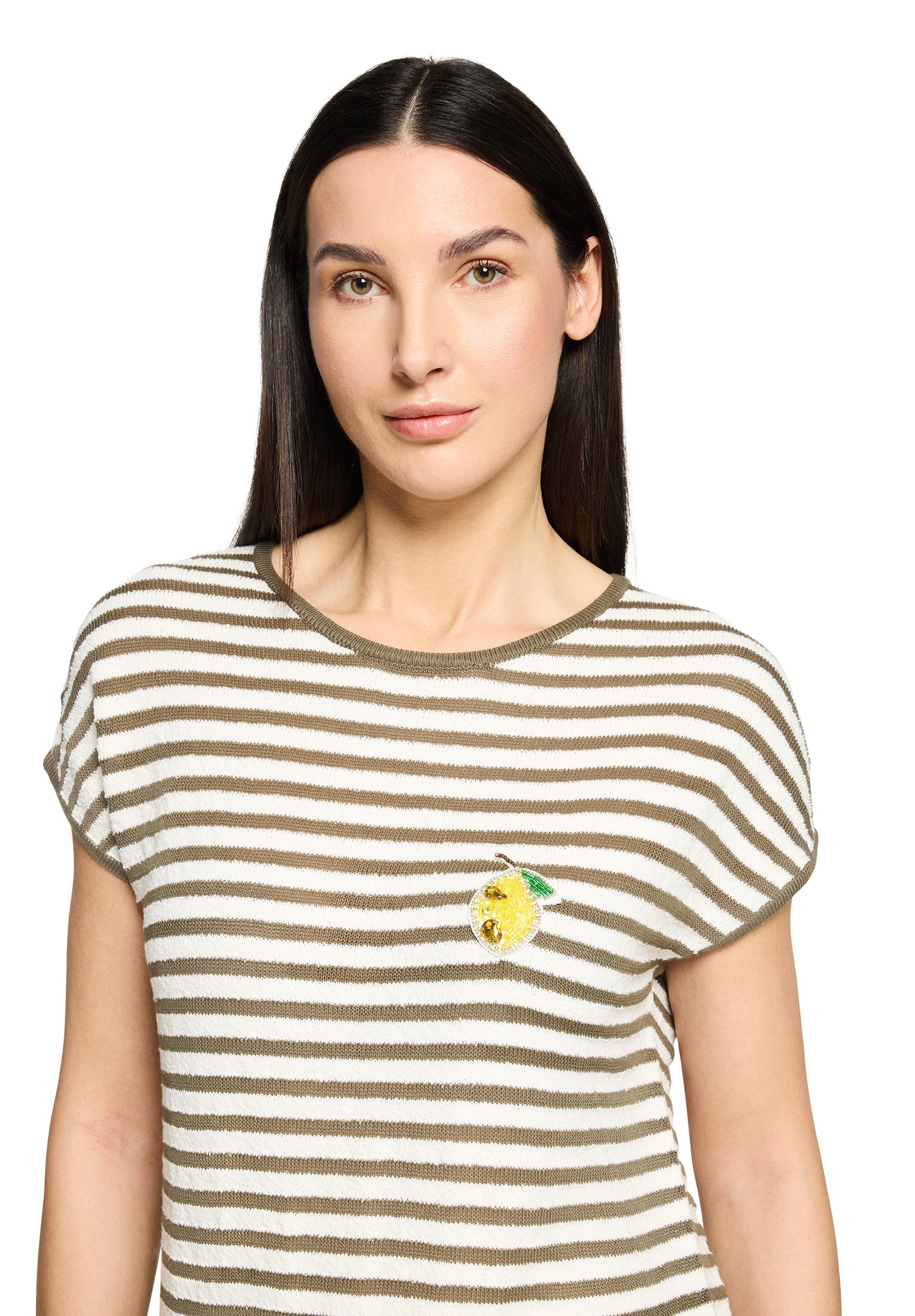 Cartoon Kurzarmshirt »Damen mit Streifen« 1 tlg.