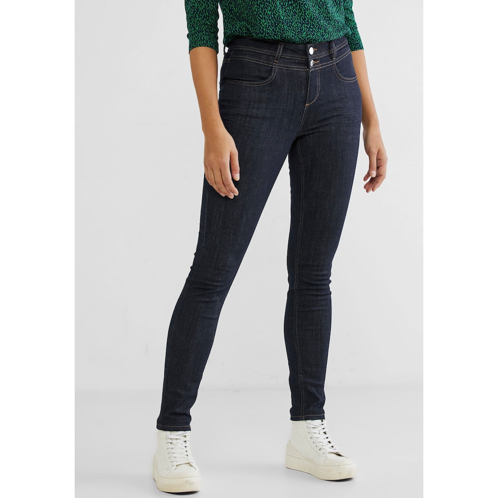 STREET ONE Slim-fit-Jeans »STYLE YORK« in schlichtem Design