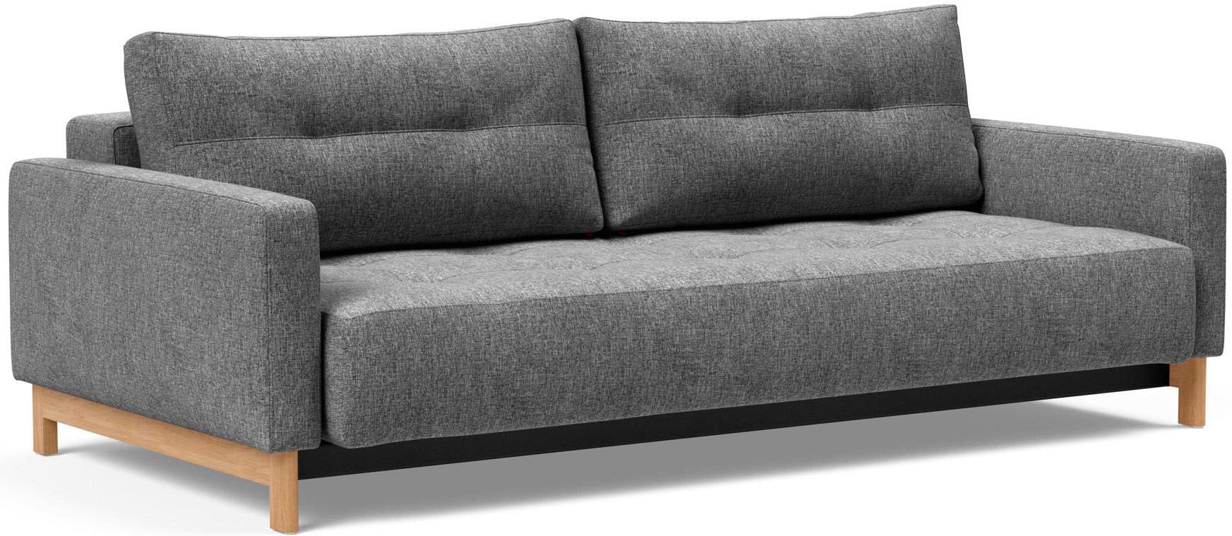INNOVATION LIVING ™ Schlafsofa "Pyxis, 3-Sitzer Sofa mit extrabreiter Bettfunktion, Skandi-Design" Stabiles Multifunktionssofa, extrabequem durch Taschenfederkern