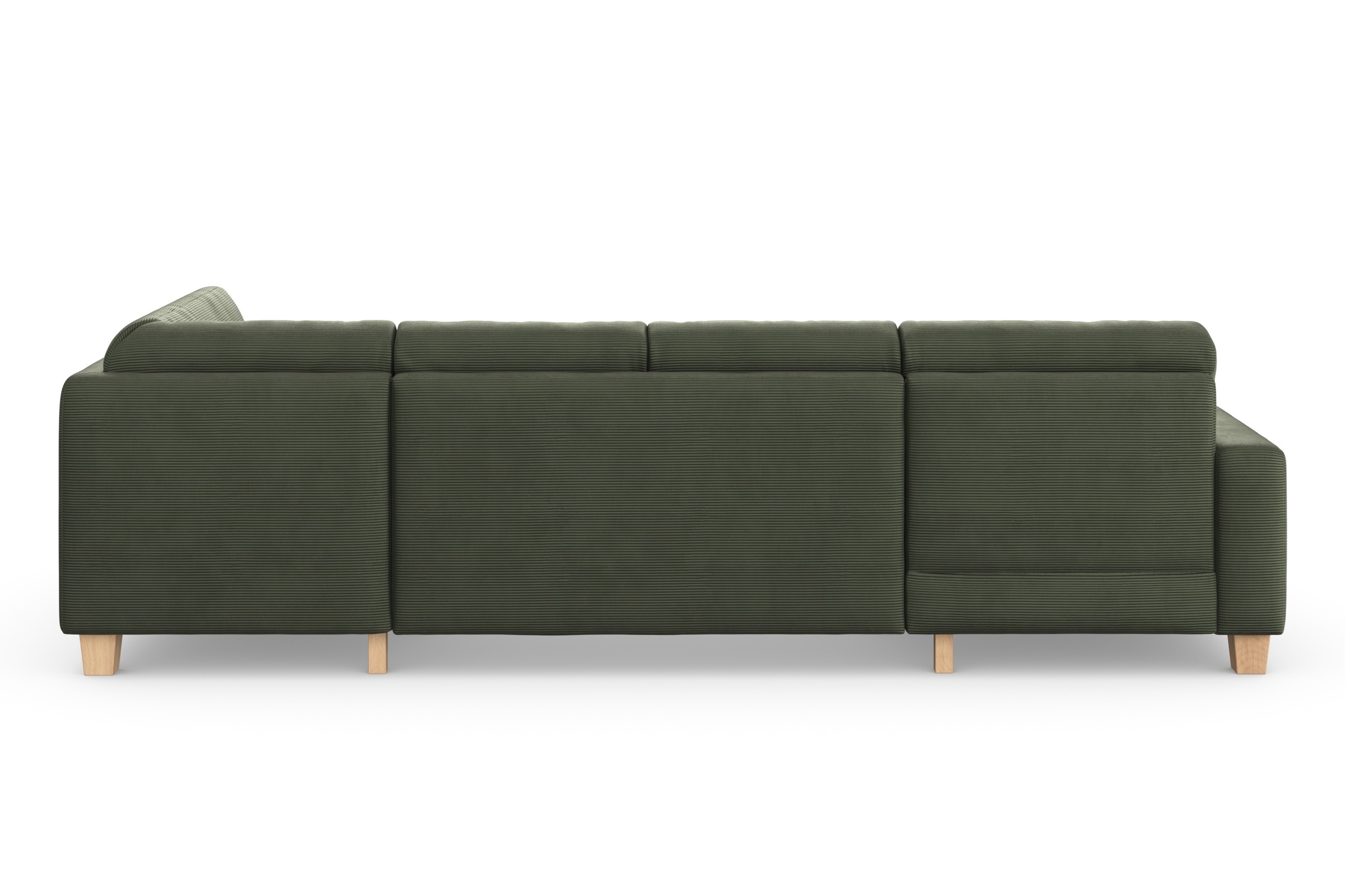 Home affaire Wohnlandschaft »Summer U-Form«, mit oder ohne Bettfunktion und Bettkasten, Cord-Bezug