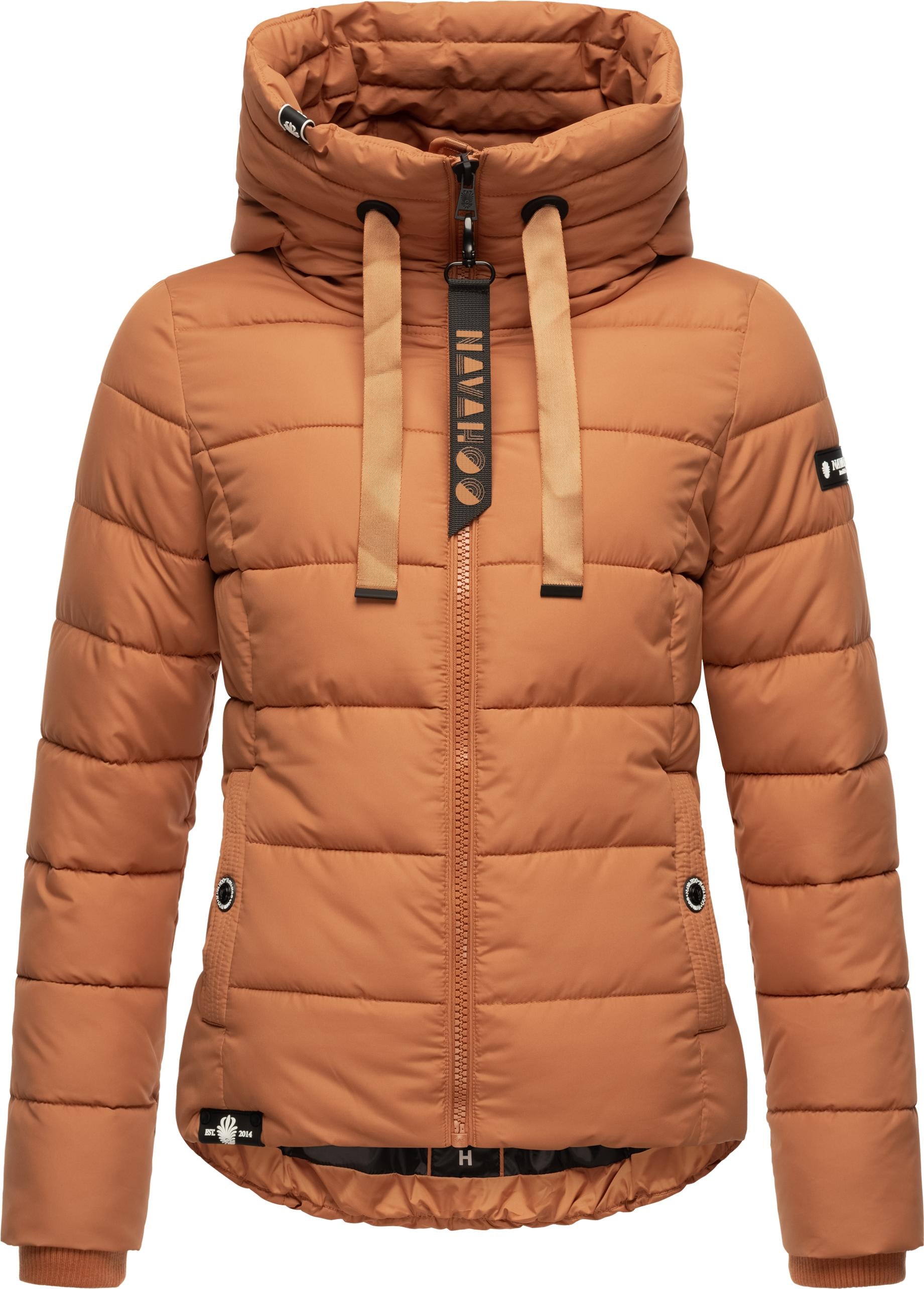 Navahoo Steppjacke »Amayaa«, Damen mit Kapuze, BAUR coolen | Applikationen mit stylische kaufen Winterjacke