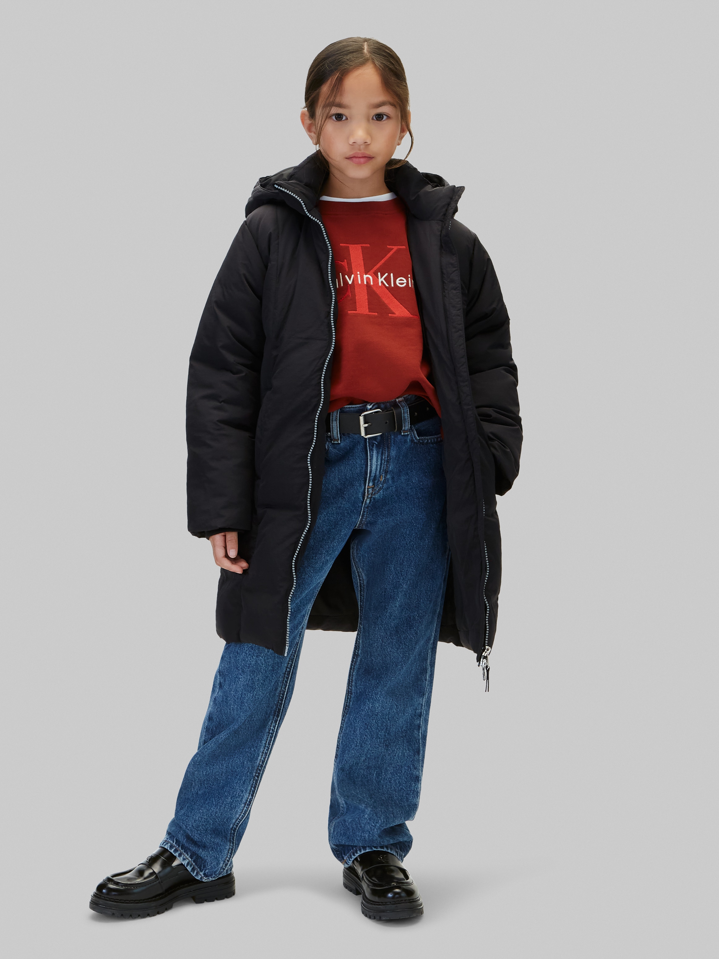 Calvin Klein Jeans Steppmantel »CLASSIC FILLED COAT« Regular fit mit Eingrifftaschen