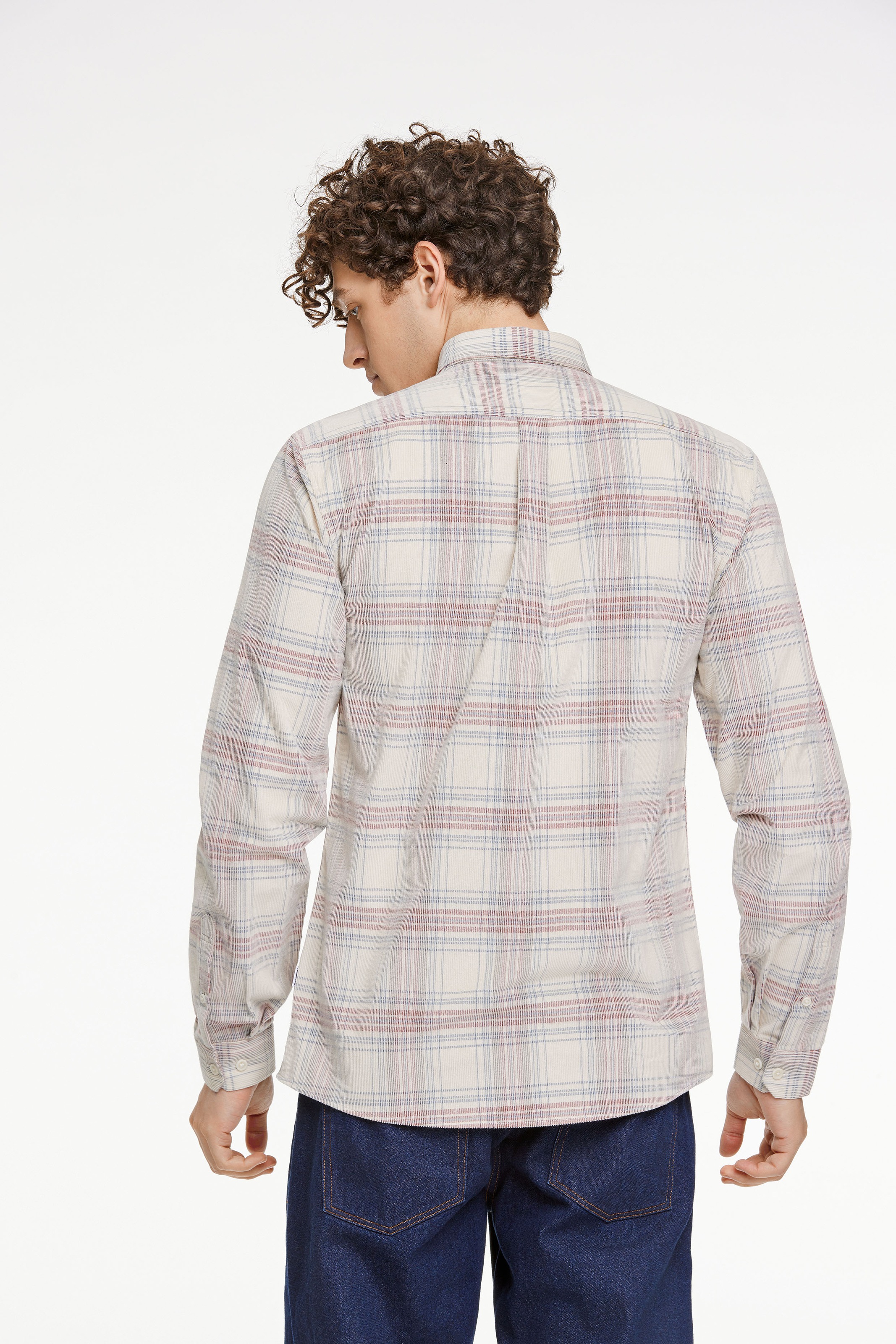LINDBERGH Langarmhemd mit modernem Karomuster