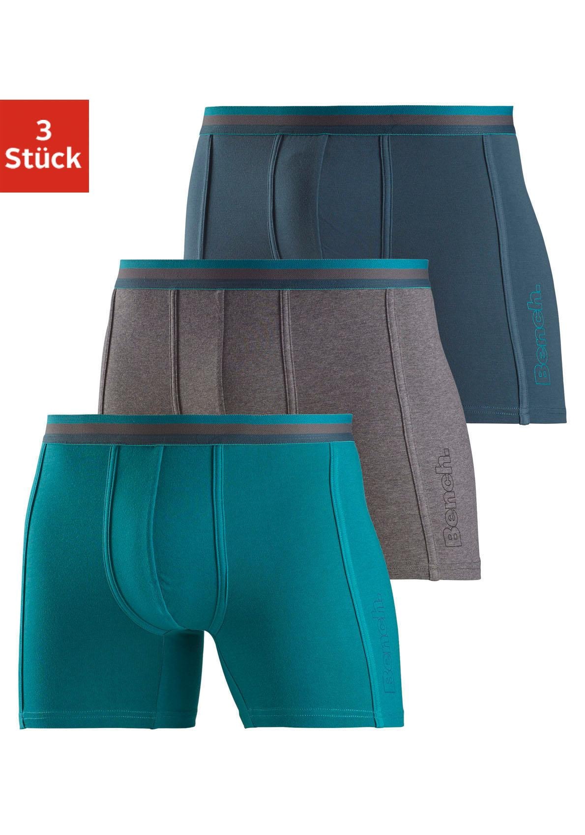 Bench. Langer Boxer, (Packung, 3 St.), Unterhosen mit elastischem Bund und günstig online kaufen