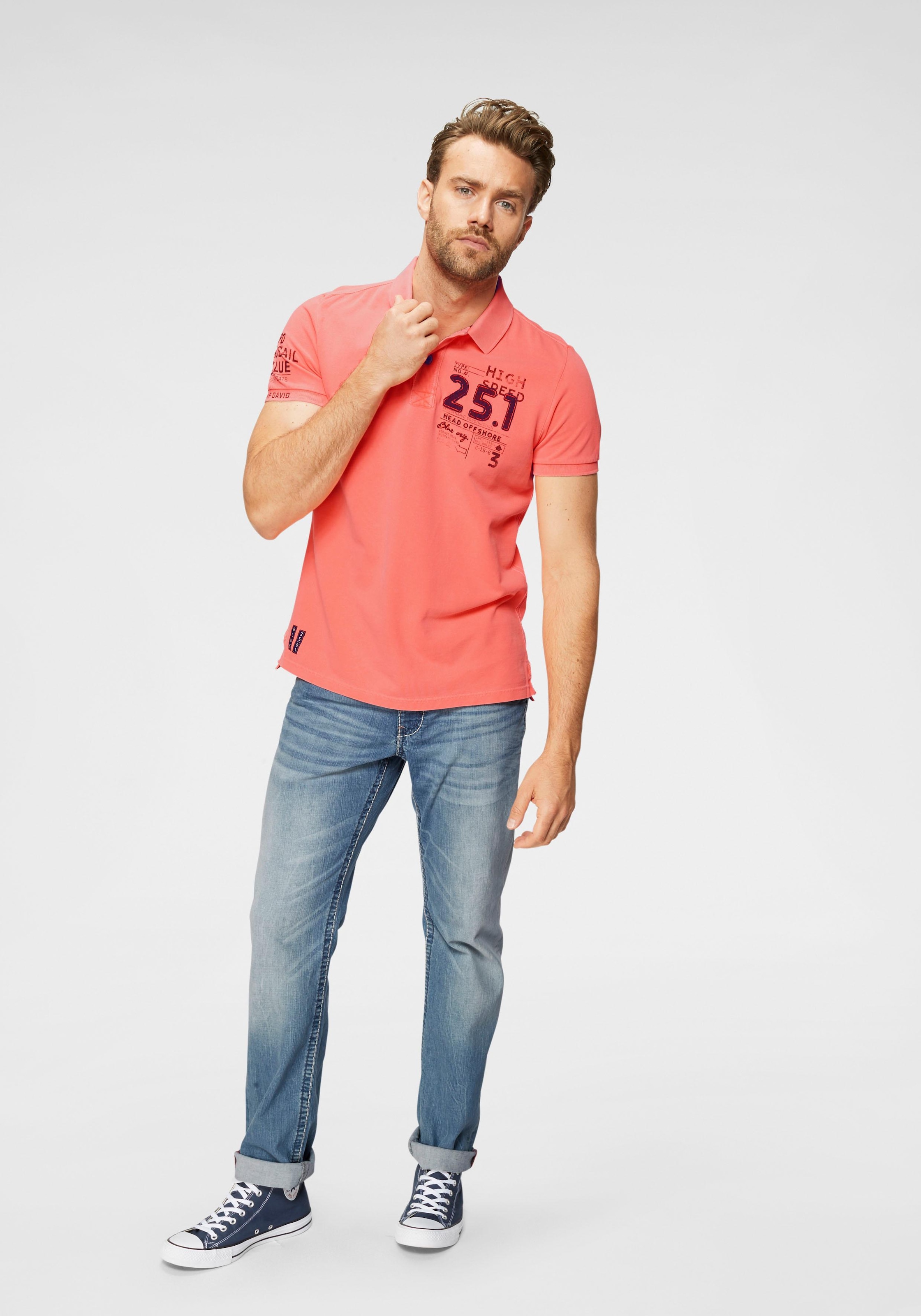 CAMP DAVID Loose-fit-Jeans, mit markanten Nähten und Stretch