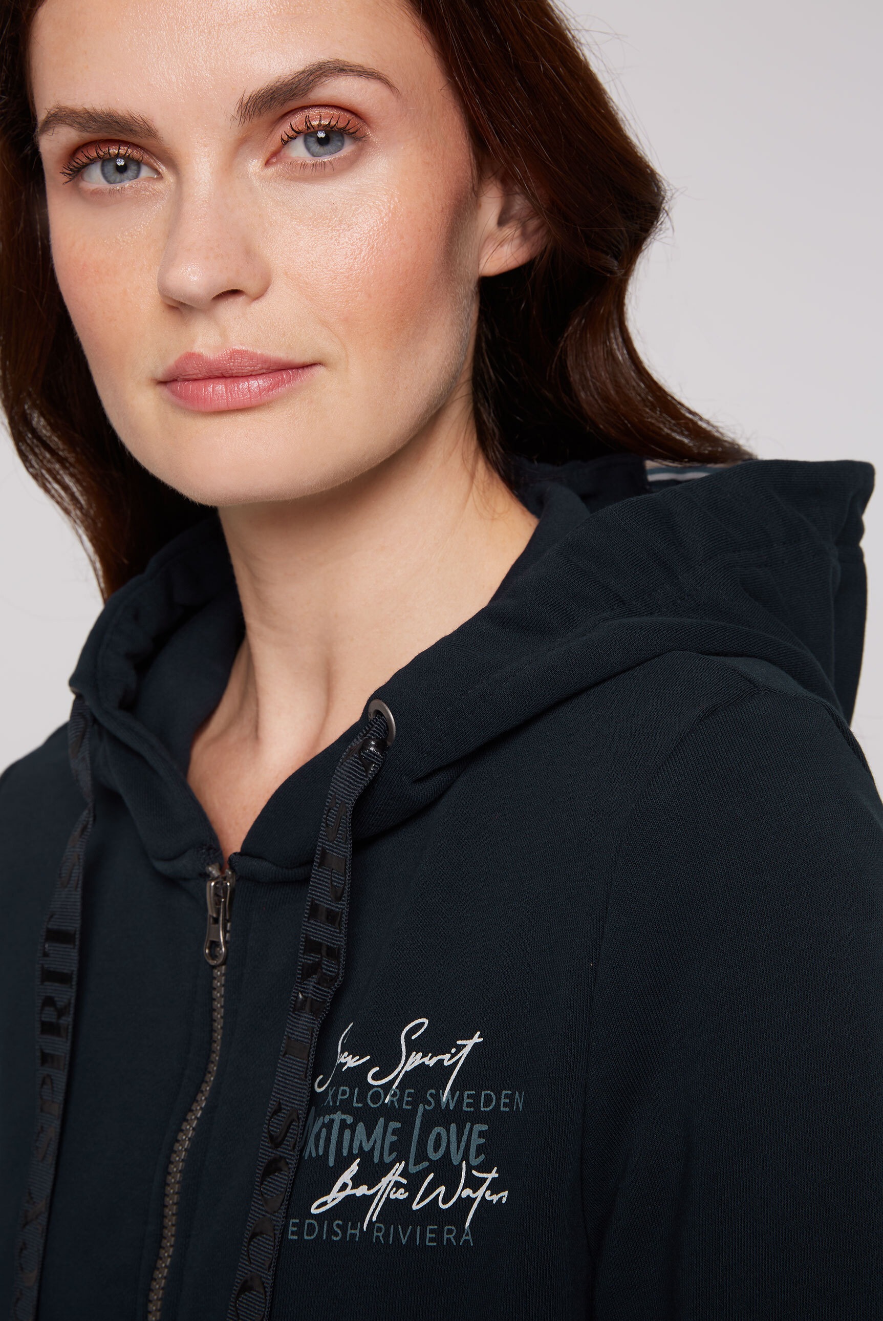 SOCCX Kapuzensweatjacke, mit Baumwolle