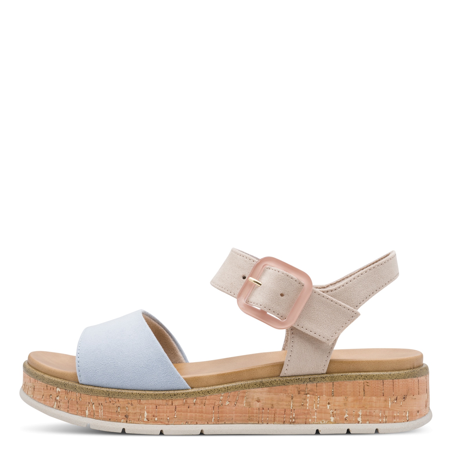 MARCO TOZZI Keilsandalette »GRADI«  Plateau, Sommerschuh, Riemchensandale mit Sohle im Kork-Look