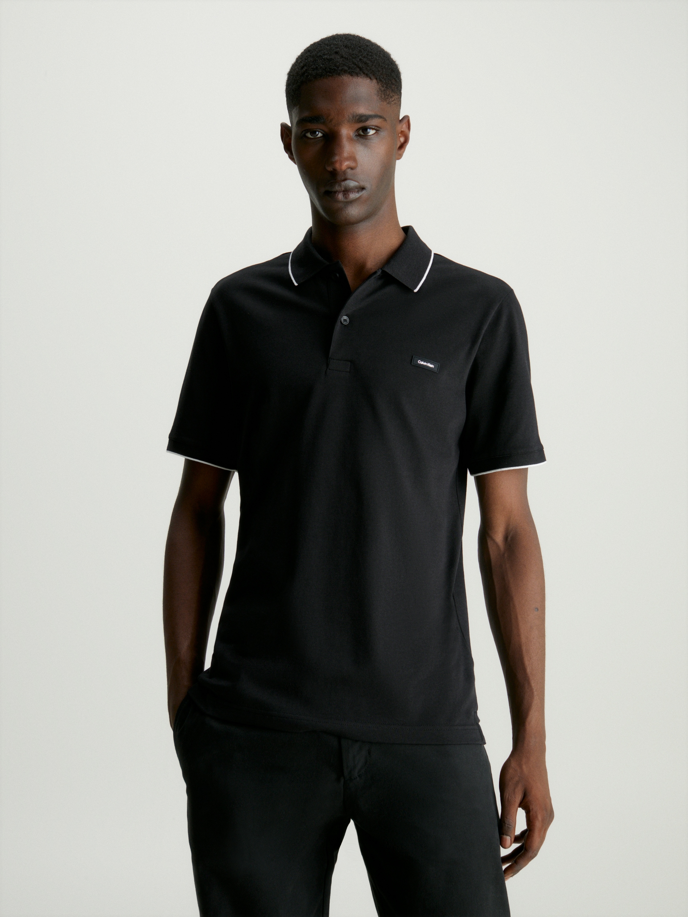 Calvin Klein Polo marškinėliai »STRETCH PIQUE TIPPI...