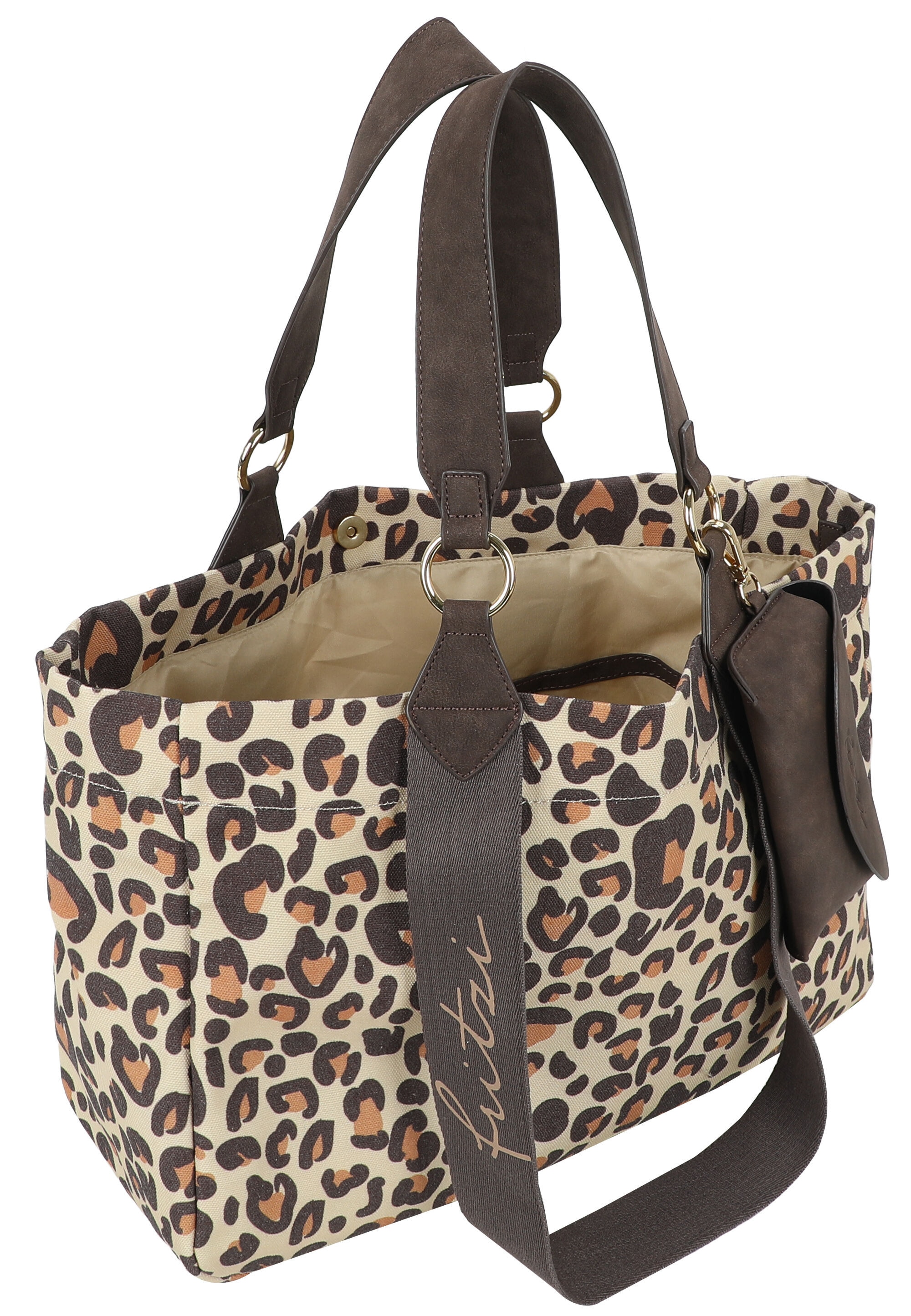 Fritzi aus Preußen Shopper »Izzy Medium Limited Leo Camel« mit Leomuster