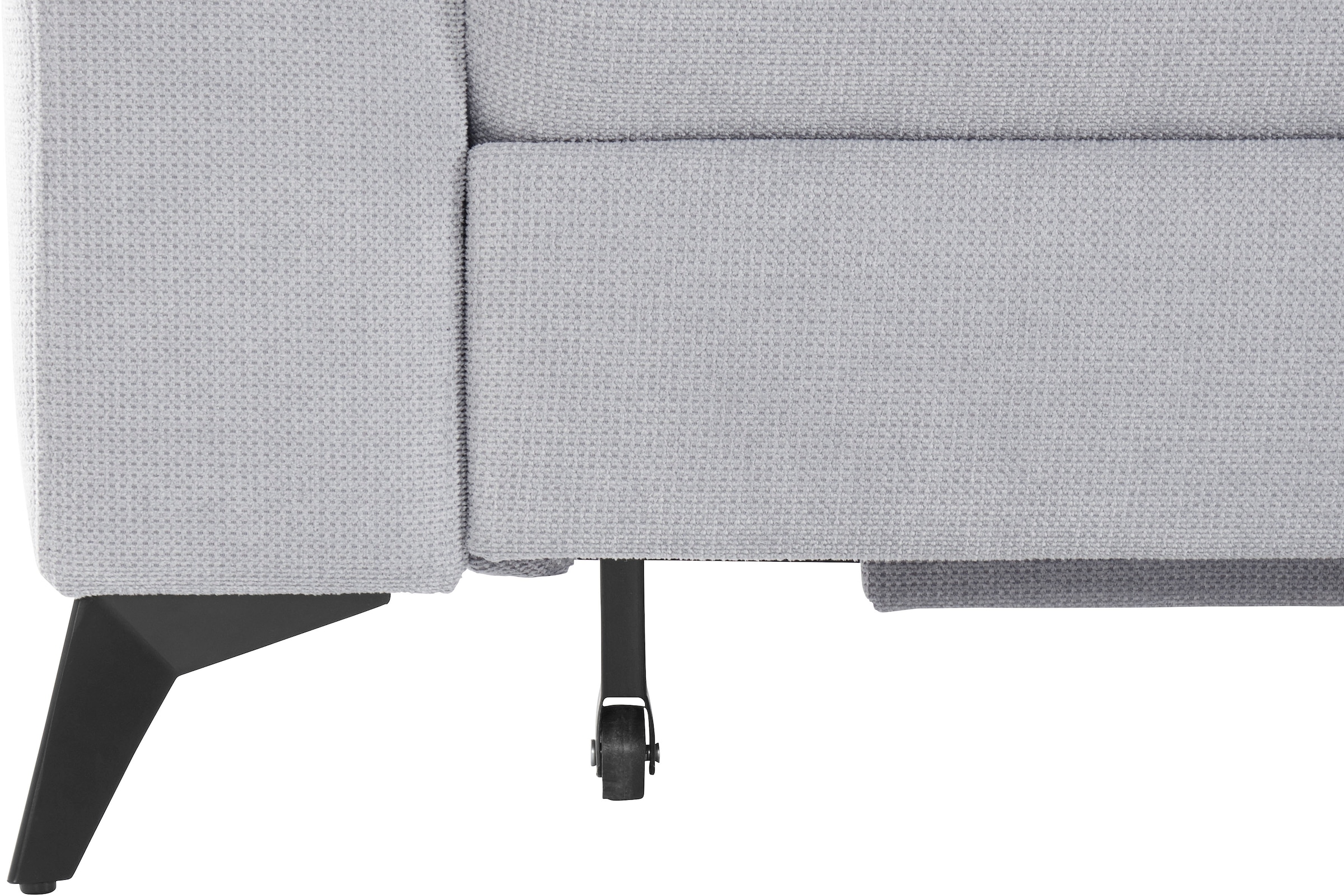 Places of Style Ecksofa »Lolland L-Form«, Wahlweise mit Bettfunktion und Bettkasten, Federkern
