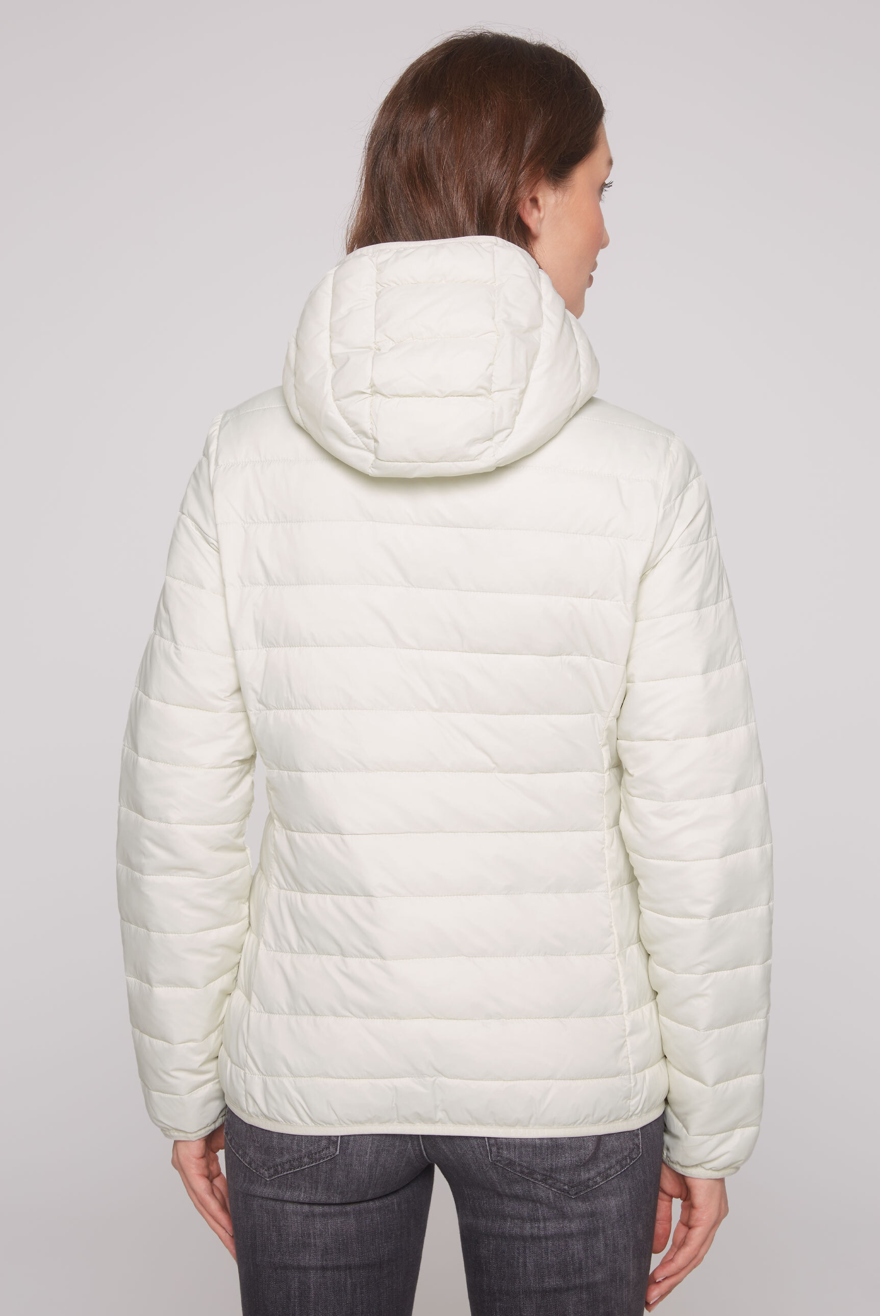 SOCCX Outdoorjacke, mit Kapuze, mit elastischem Saumabschluss